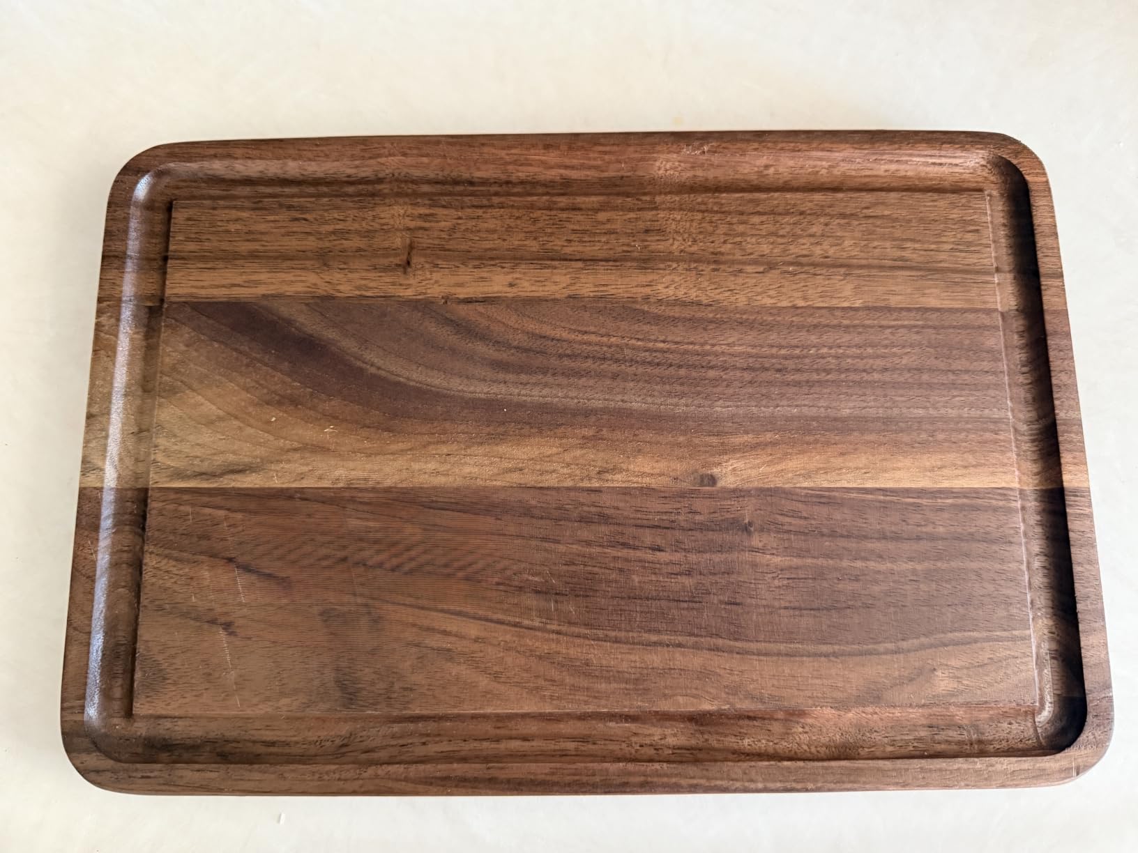 AZRHOM Walnut Wood Cutting Board 17x11 in Large Wooden Chopping Board customer photo 2