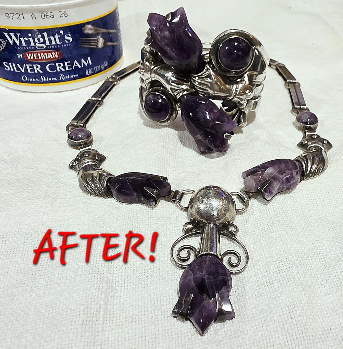Wright's by Weiman Silver Cleaner and Polish Cream with Polishing Cloth, Ammonia-Free, Gently Clean & Remove Tarnish without Scratching customer photo 2