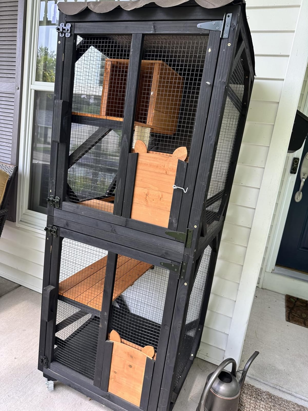 Aivituvin Cat House Outdoor Catio Cat Enclosures on Wheels 70.9