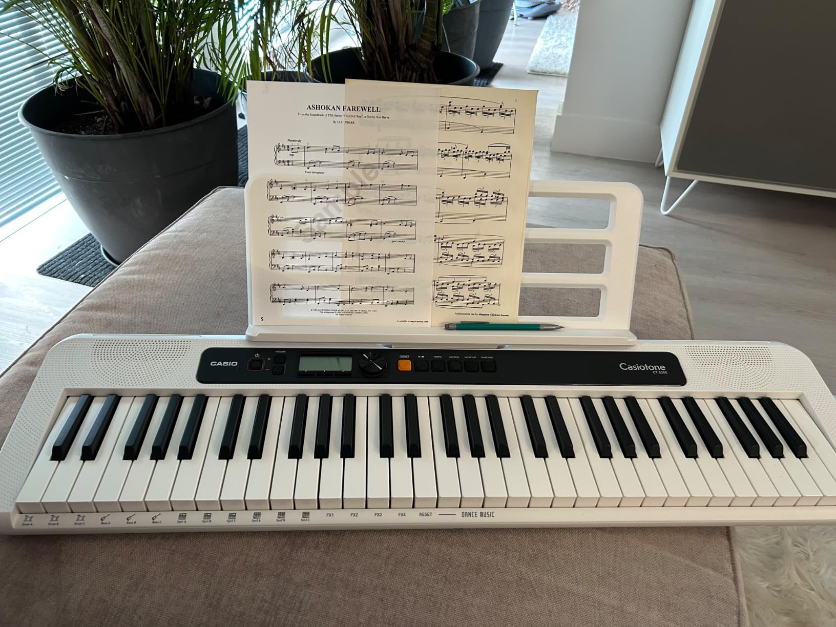 Casio Casiotone CT-S200 61-Key Portable Keyboard for Beginners | 400 Tones, 77 Rhythms, LCD Display, Dance Music Mode, USB-MIDI, Stereo Speakers | Includes Power Supply & Music Rest | Black customer photo 1