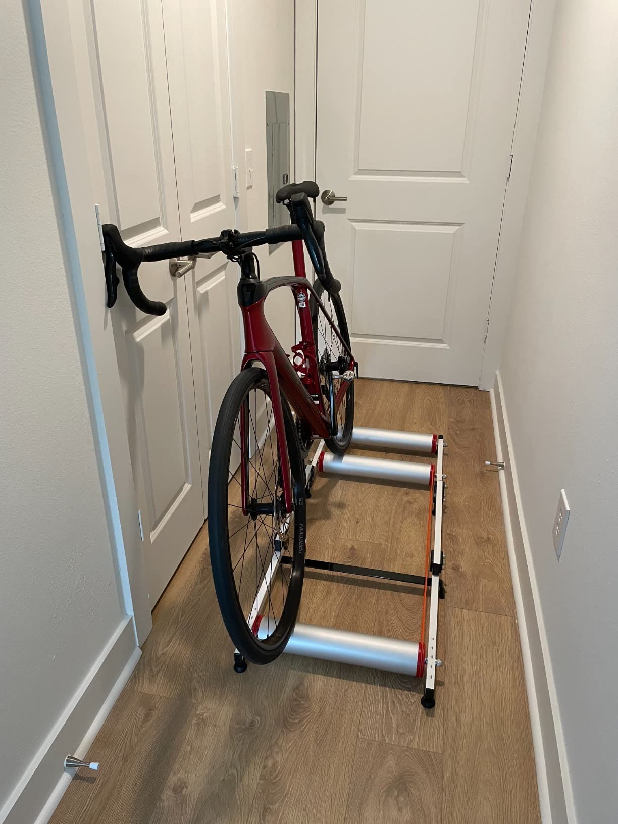ROCKBROS Bike Rollers Adjustable Bike Trainer Stand Foldable Indoor Cycling Bicycle Roller with Resistance for MTB Road Bike Exercise customer photo 2