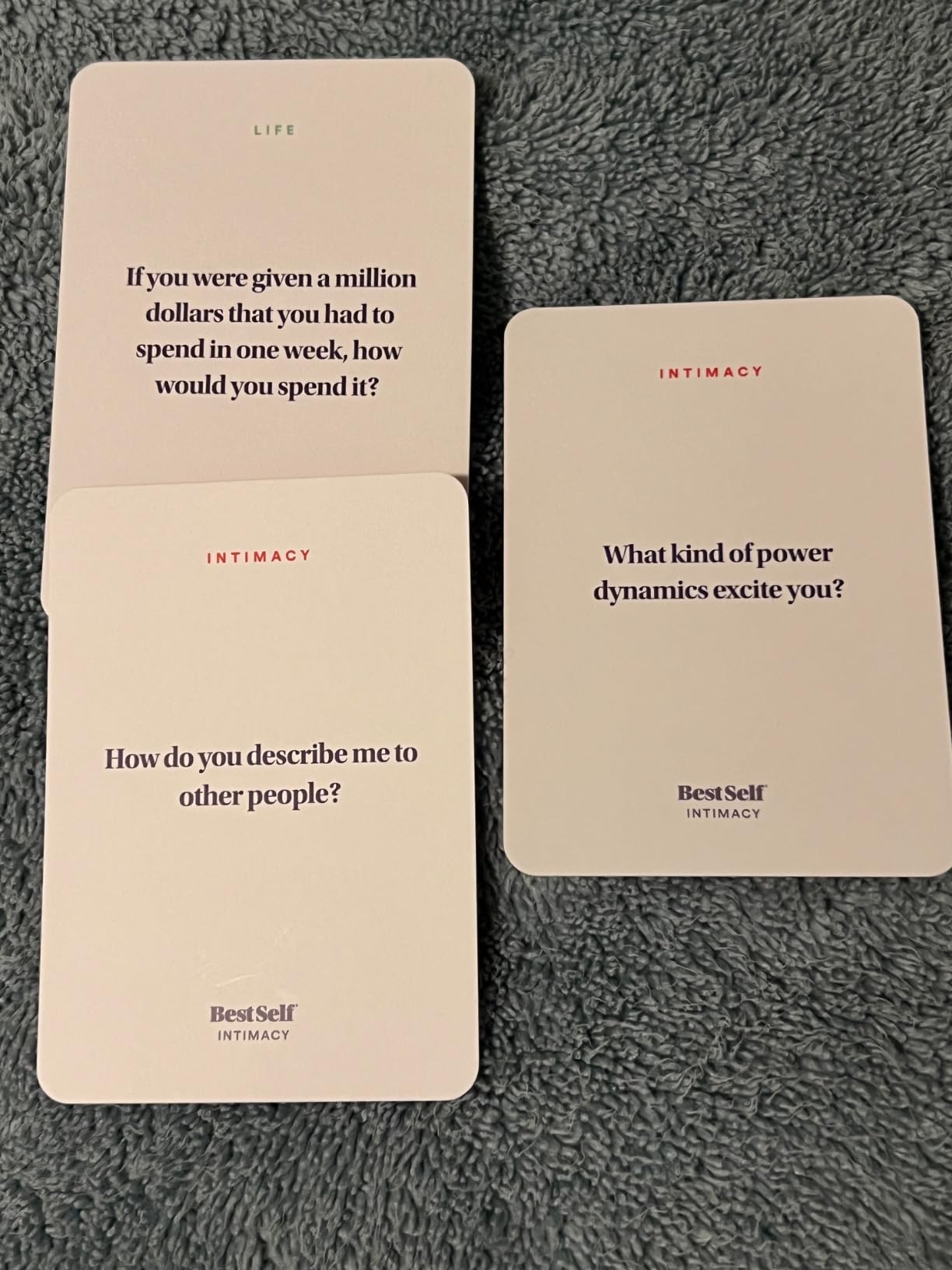 BestSelf Intimacy Deck - 170 Conversation Cards for Couples customer photo 1