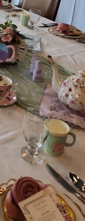 BTaT Floral Teapot, 38 oz Bone China, Perfect for Tea Set & Parties customer photo 1