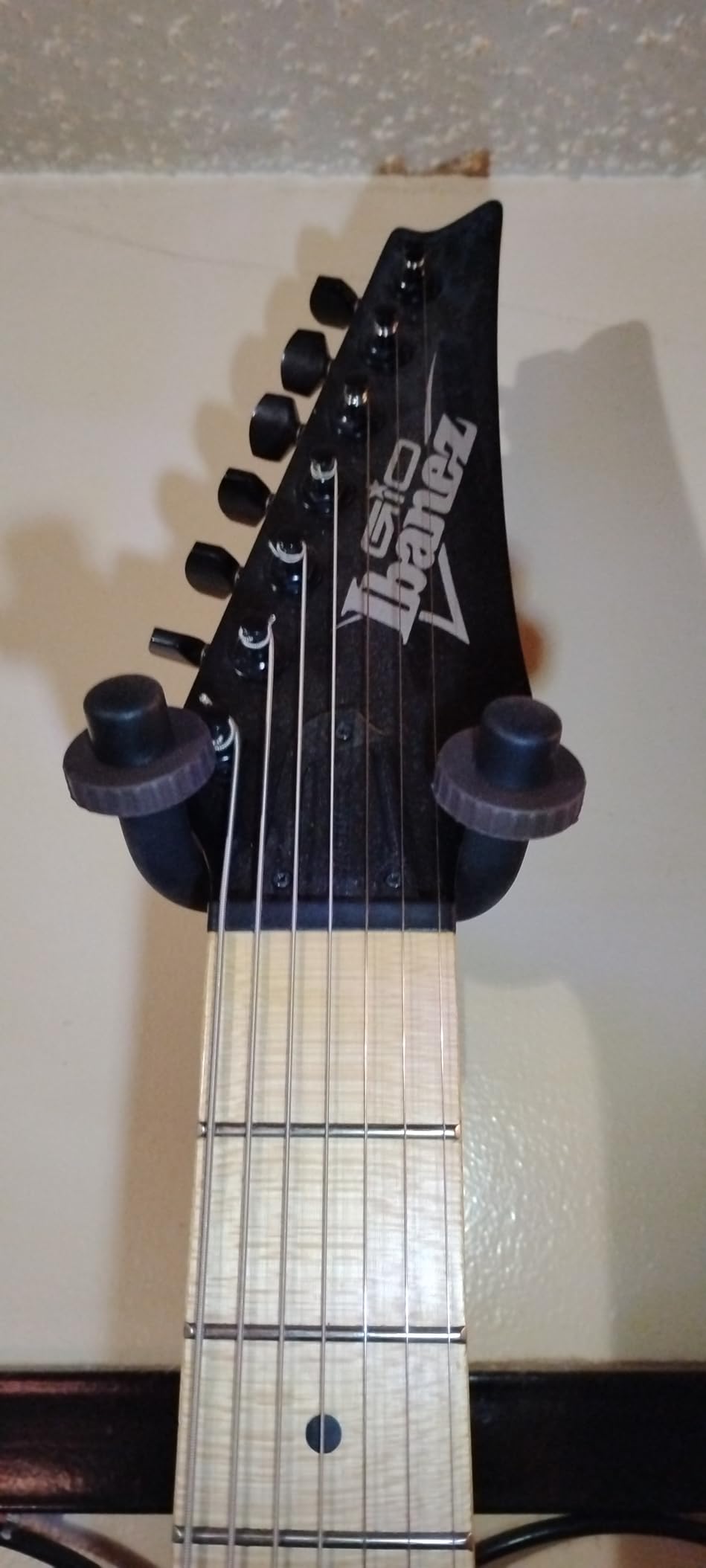 Donner Guitar Wall Mount Hanger 6-Pack, Black Walnut Guitar Wall Holder for Acoustic Electric Guitars, Bass, Folk Ukulele, Violin, Mandolin Banjo and String Instruments customer photo 1
