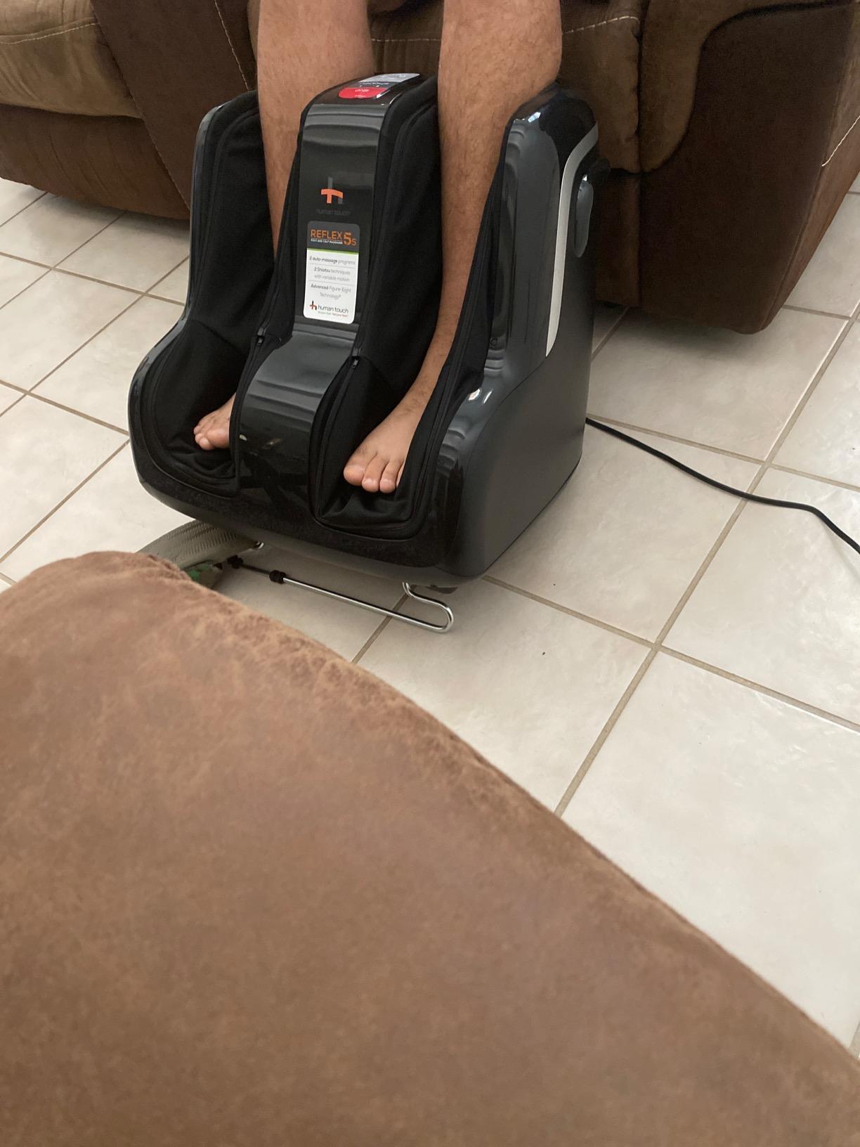 Human Touch Reflex5s Foot & Calf Massager Plantar Fasciitis - HSA Approved | Shiatsu Neuropathy Treatment compression edema pain relief feet aches swell calf machine electric masajeador de pies customer photo 1