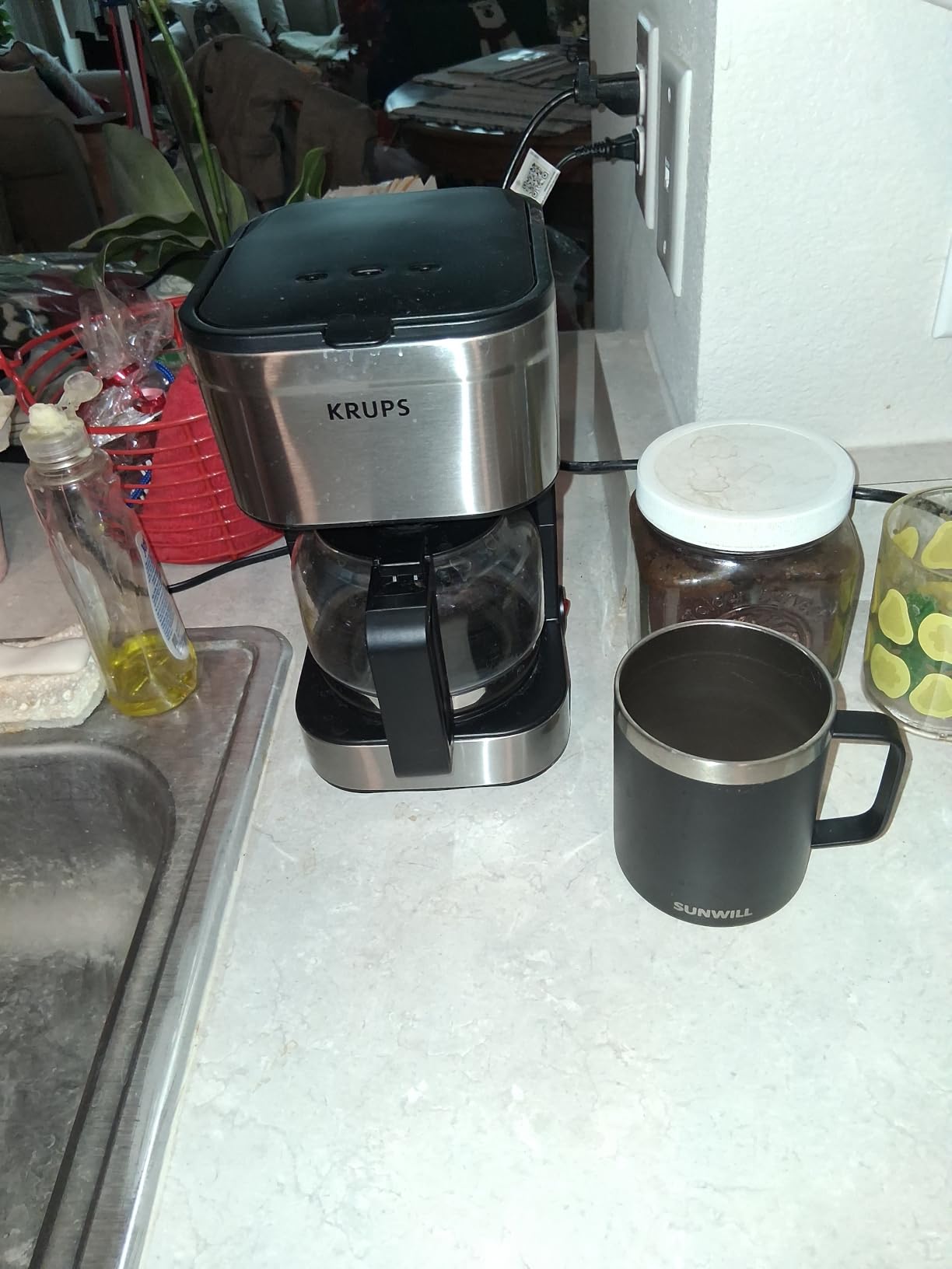 KRUPS Simply Brew Compact 5 Cup Coffee Maker: Stainless Steel Design, Pause & Brew, Keep Warm, Reusable Filter, Drip-Free Carafe customer photo 1