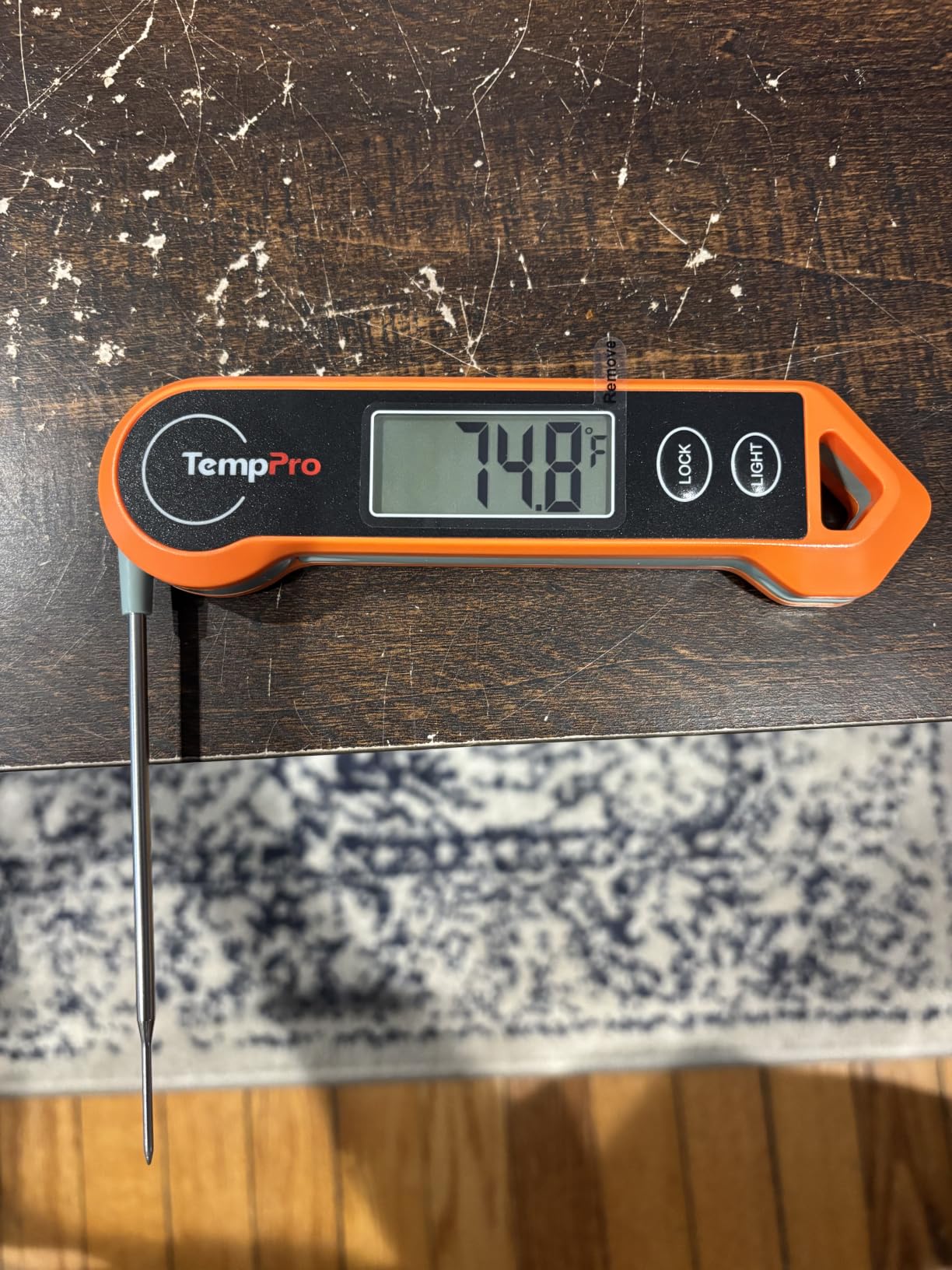 ThermoPro TempSwift 1 Sec Instant Read Meat Thermometer Digital | Auto-Rotating Backlit, Motion-Activated, Waterproof customer photo 2