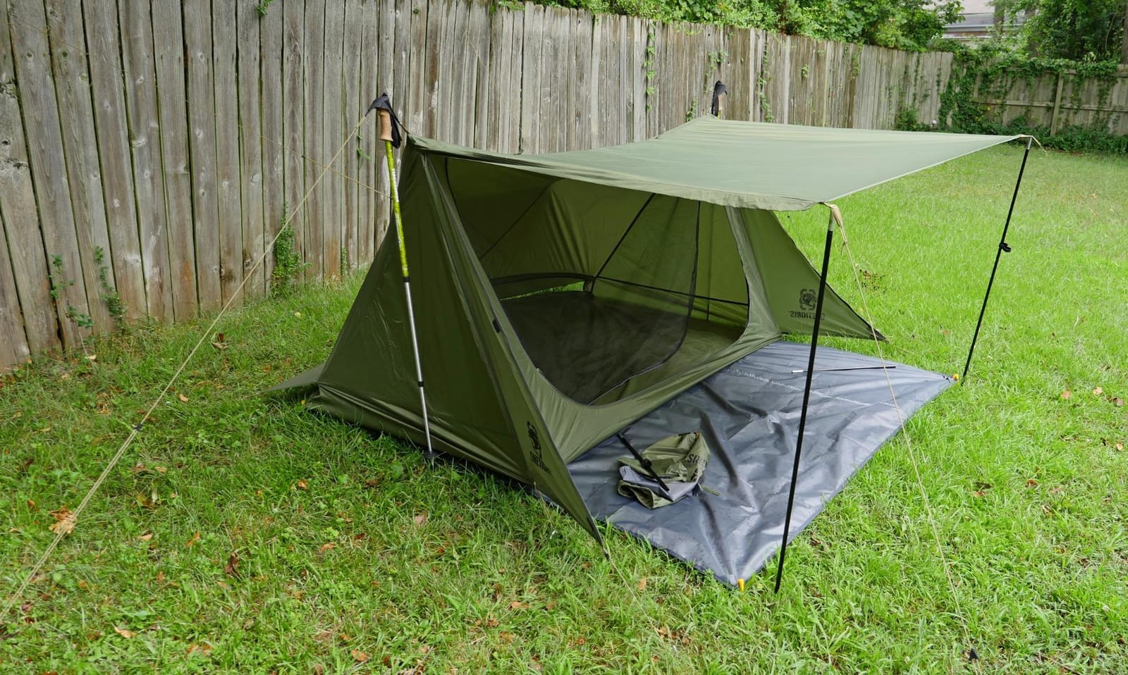 OneTigris Backwoods Bungalow Bushcraft Shelter 2.0, Ultralight Backpacking Tent with with Porch for Camping Hiking Backpacking Motorcycle Kayak Bushcrafters customer photo 1