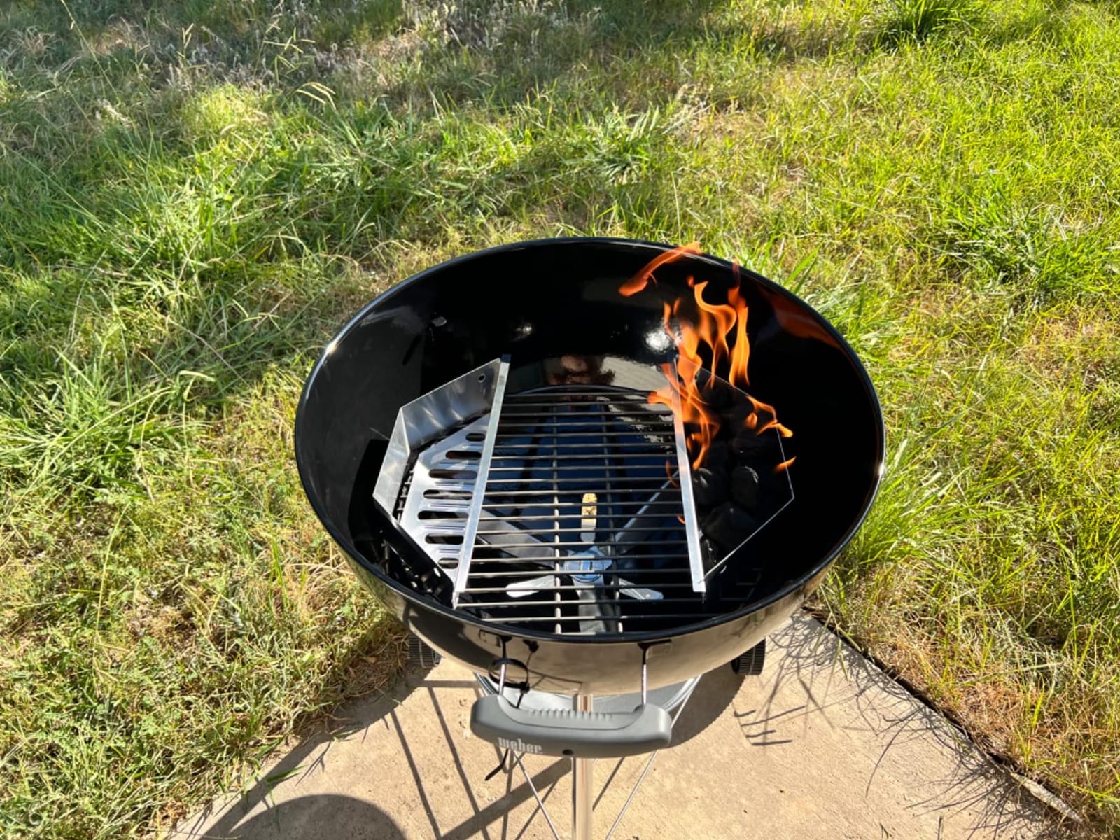 Stainless Steel Charcoal Basket- BBQ Grilling Accessories for Grills and 22” Kettles- Heavy Duty Char-Basket for Briquette, Wood Chips- Charcoal Grill Accessories (Set of 2) customer photo 1