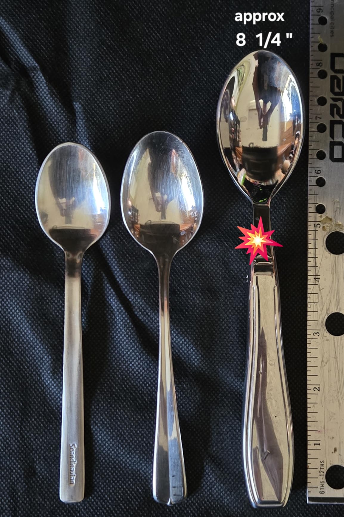 Weighted Utensils for Tremors and Parkinsons, Heavy Weight Stainless Steel Silverware Set, Adaptive Eating Flatware Helps Hand Tremors, Parkinsons Aids for Living, Arthritis - Knife, Fork, Spoons, 7oz customer photo 2