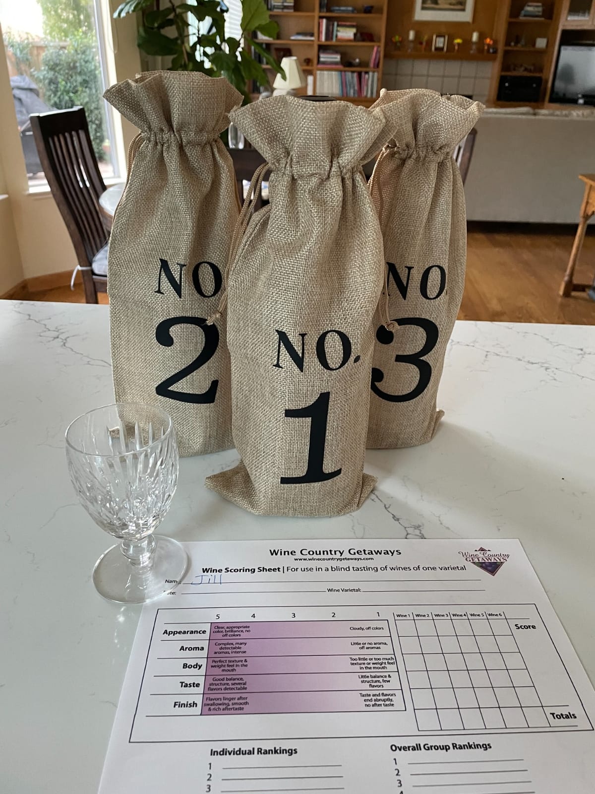 Shintop 10pcs Numbered Drawstring Wine Bags for Blind Tasting customer photo 1