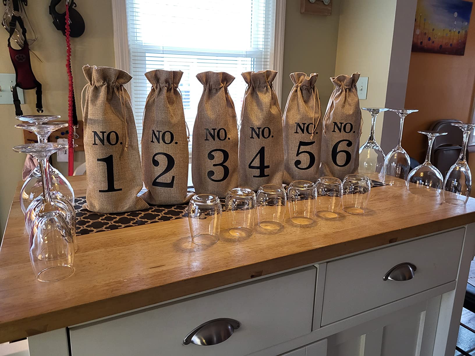 Shintop 10pcs Numbered Drawstring Wine Bags for Blind Tasting customer photo 2