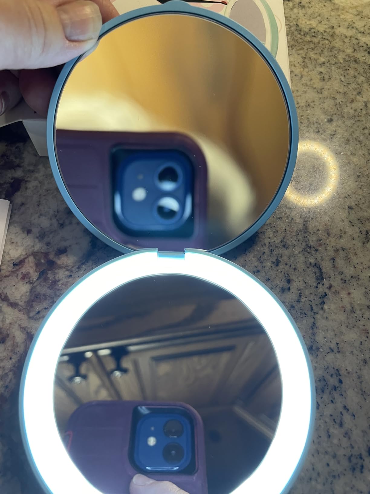 WOBSION LED Compact Mirror with 10X Magnification customer photo 2
