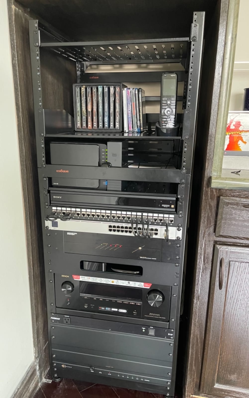 ECHOGEAR 20U Open Frame Rack w/Optimal Air Flow, DIY Assembly, 20.4” Depth customer photo 1