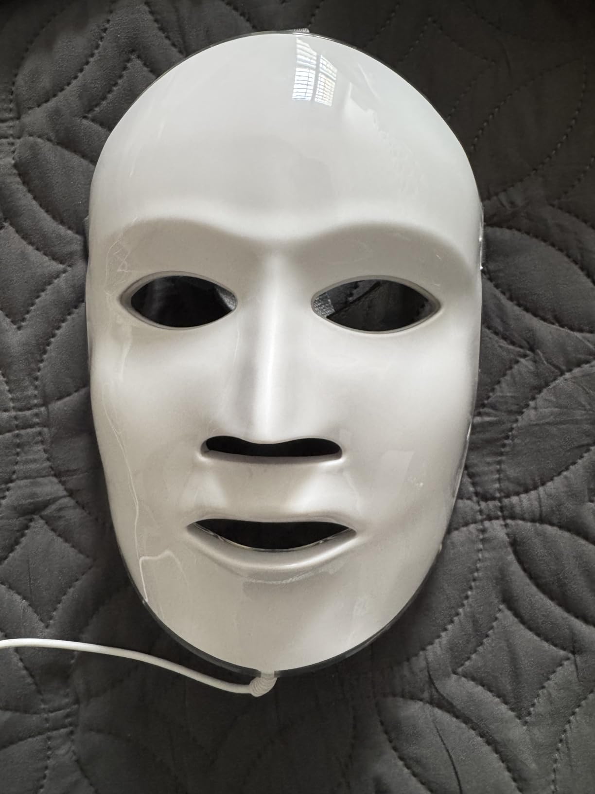 Aphrona FDA cleared LED Facial Mask MOONLIGHT PRO 7 Color Treatment Photon Mask, Red light Blue light for Acne Removal Wrinkle Reduction, led light therapy for face, 450 Powerful LED Chips (White) customer photo 2