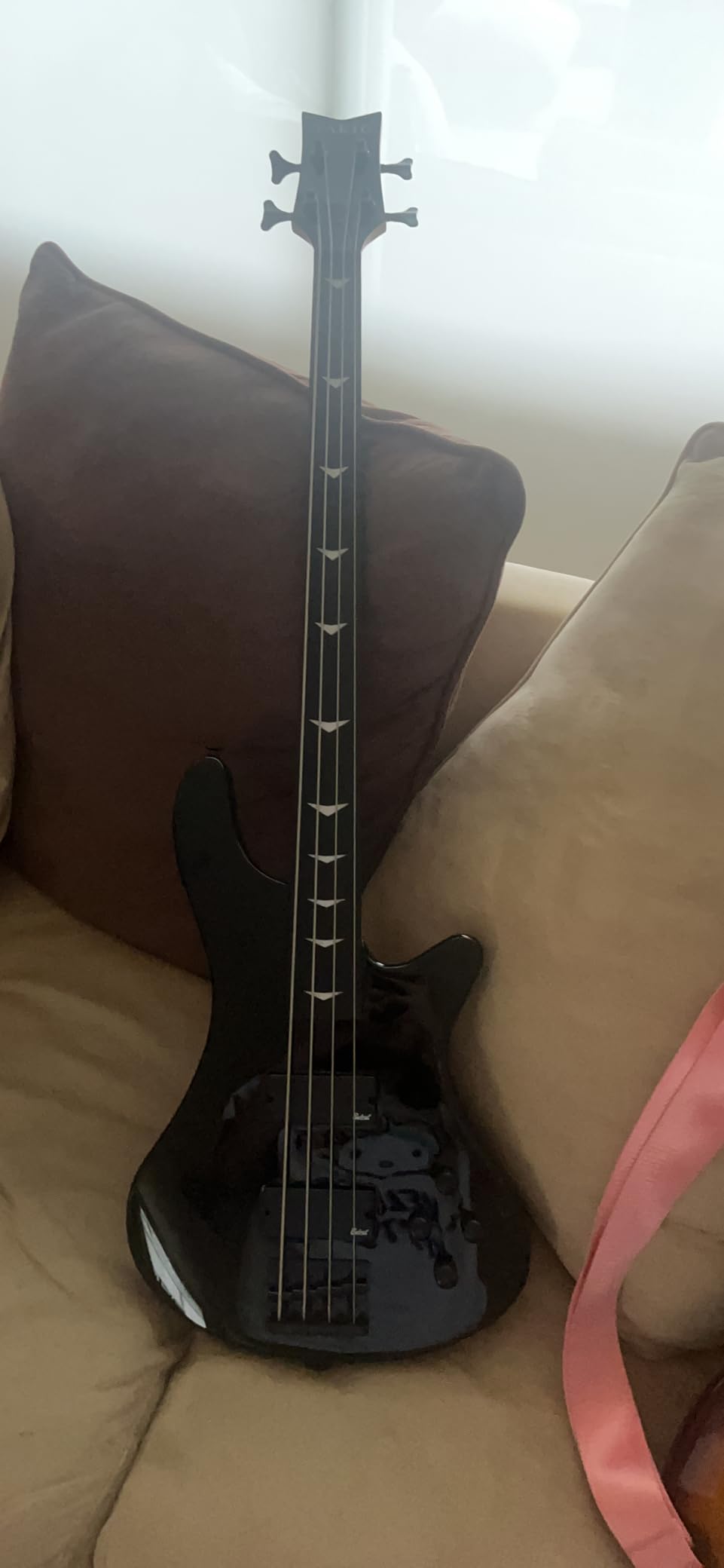 4 String Black Fretless Electric Bass, Bolt-on Maple Neck, Poplar Body customer photo 1