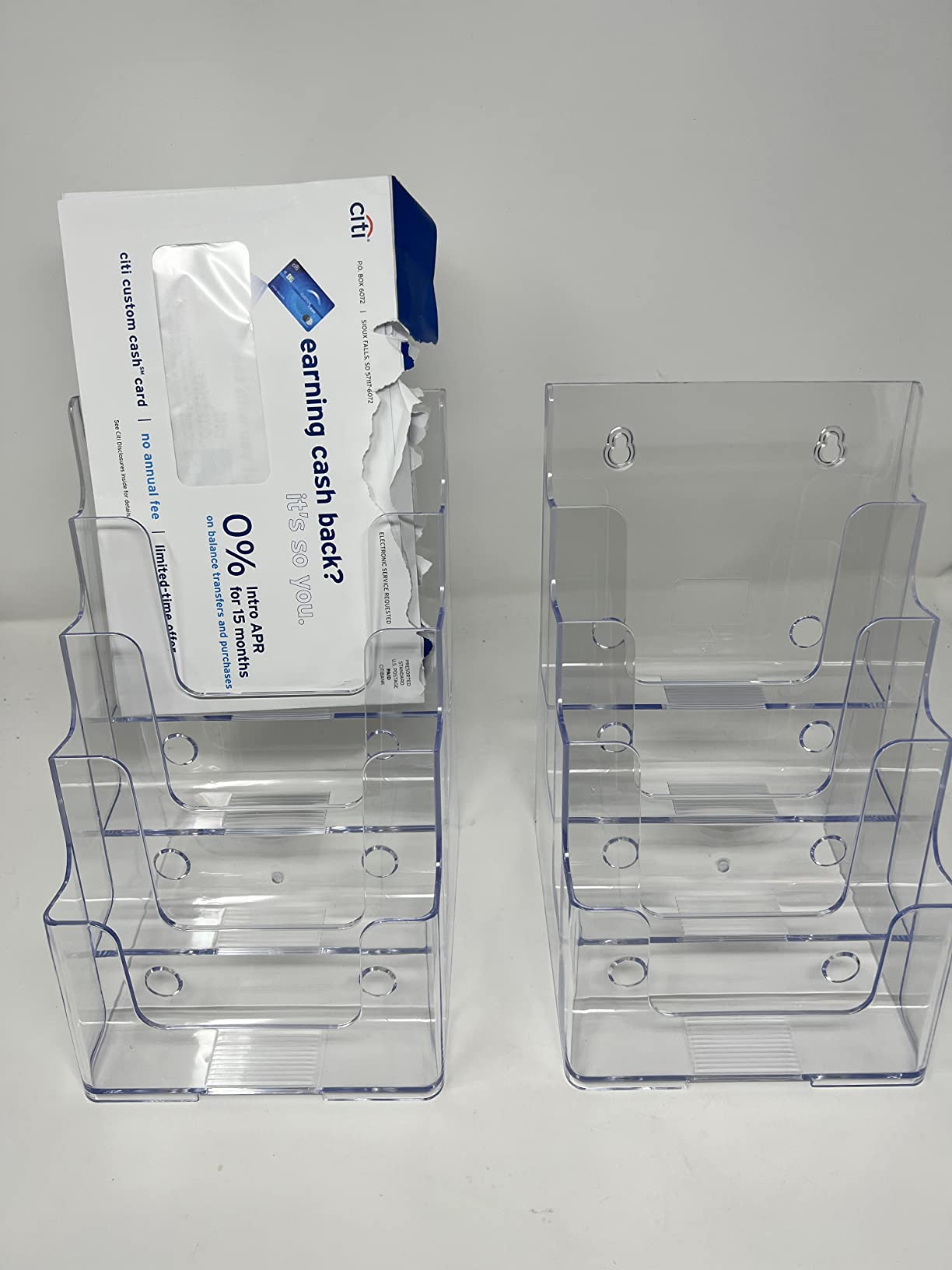 MaxGear 4 Tier Brochure Holder, 8.5 x 11, Removable Divider, 1 Pack customer photo 1