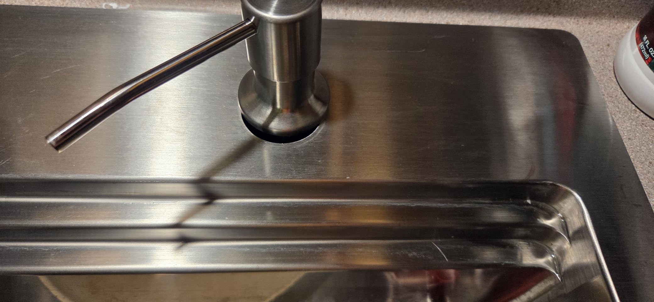 OHiHi Dish Soap Dispenser for Kitchen Sink (Brushed Nickel), Countertop Sink Soap Dispenser Water Pump with 47