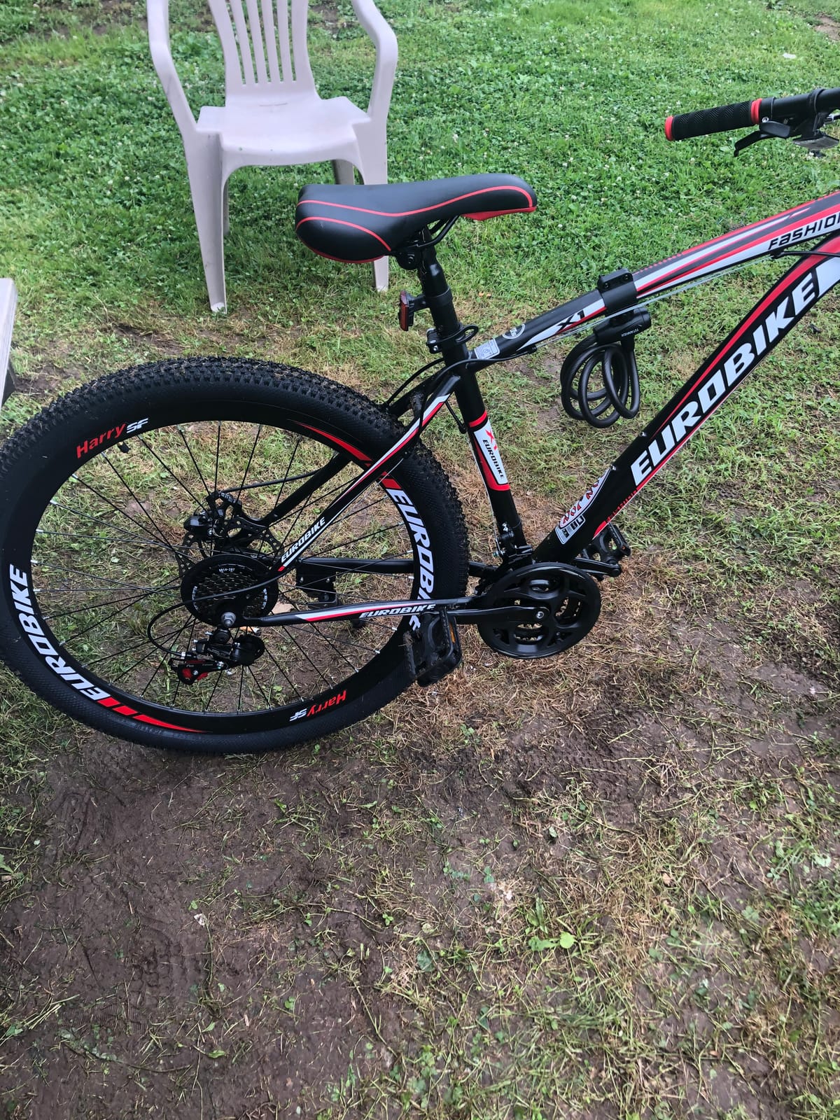 EUROBIKE Mountain Bike,OBK 27.5 Wheels Mountain Bike,Daul Disc Brakes 21 Speed,Mens Bicycle Front Suspension for Men Women customer photo 1