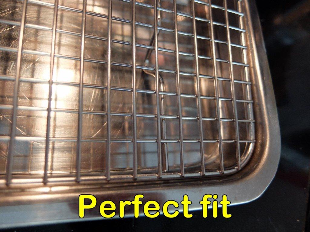 Ultra Cuisine Cooling and Baking Rack Set - 11.5'' x16.5'' | 100% Stainless Steel, Heavy Duty Tight-Wire, Set of 2, Half Sheet Pan Cooling Racks customer photo 2