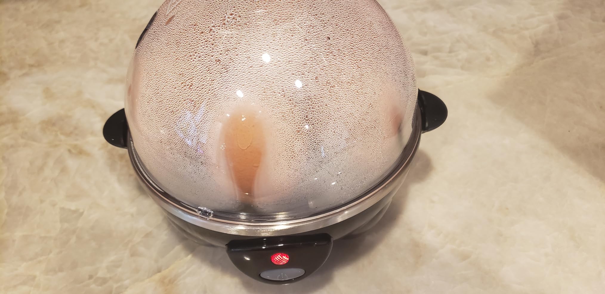 Hamilton Beach 3-in-1 Electric Egg Cooker for Hard Boiled Eggs, Poacher Eggs, Omelet Maker & Vegetable Steamer, Holds 7, Black (25507) customer photo 1
