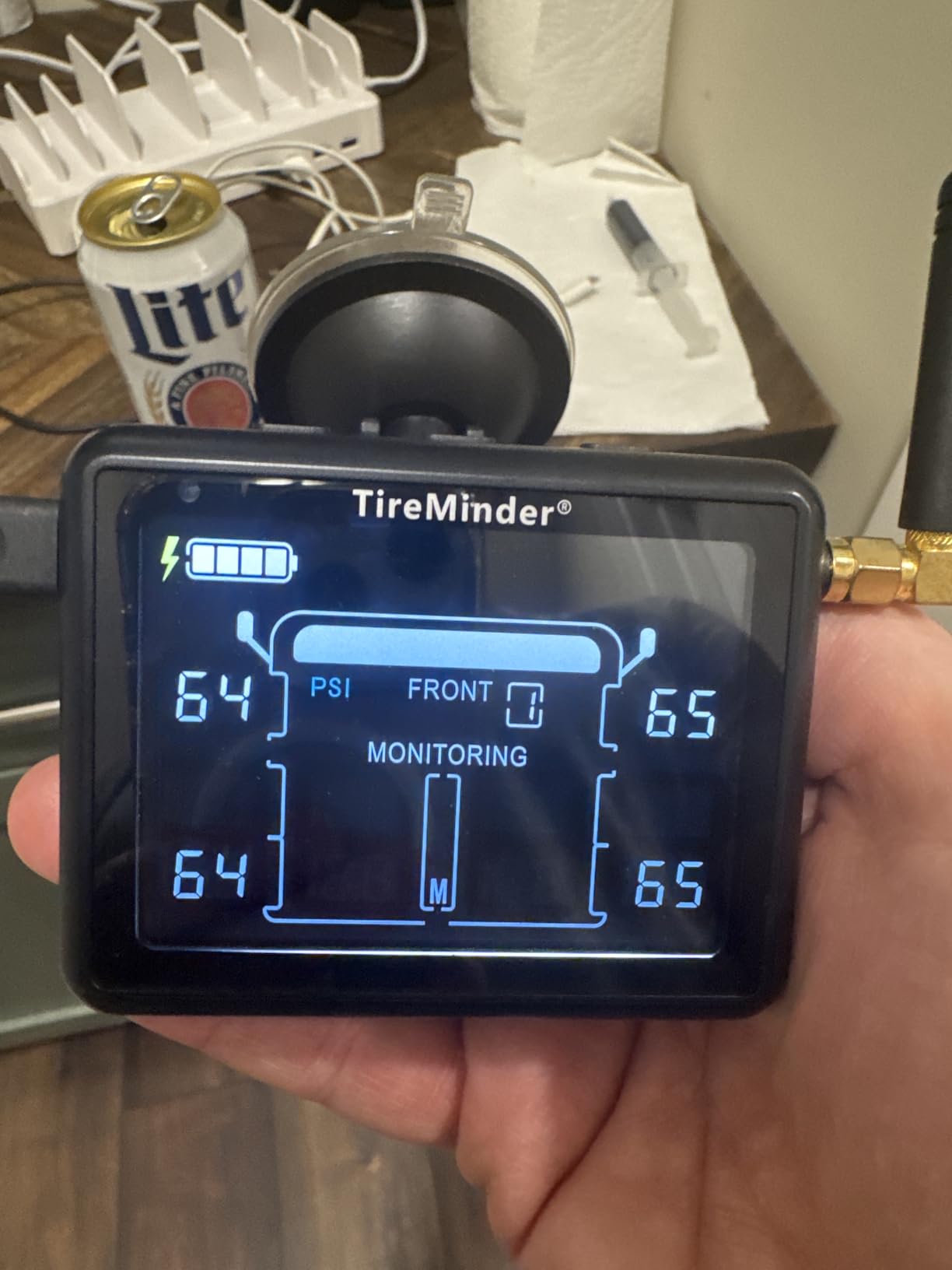 TireMinder i10 RV TPMS with 4 Transmitters, Black customer photo 2