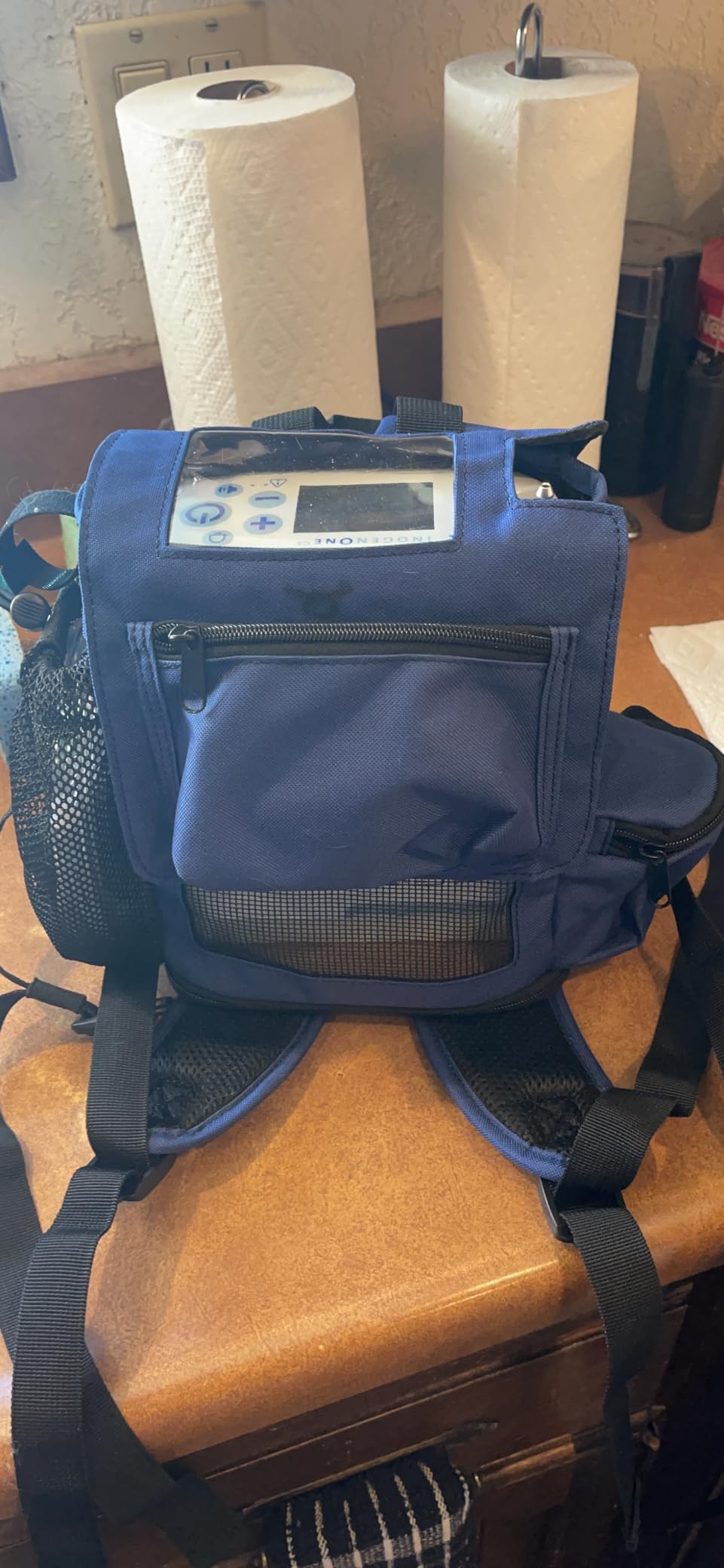 O2TOTES Backpack Fit for Inogen One G5 & Rove 6, Zippered Bottom customer photo 1