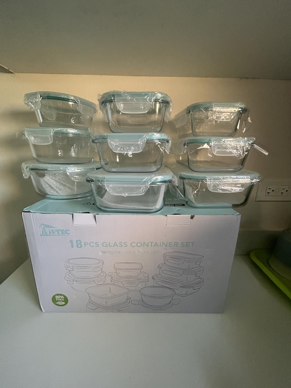 AILTEC Glass Food Storage Containers with Lids 9 Pack, 3 Shape Airtight Set | Ideal for Meal Prep, Lunch, Leak Proof, Borosilicate Glass Reusable, Microwave, Oven, Freezer Dishwasher Safe, BPA Free customer photo 2
