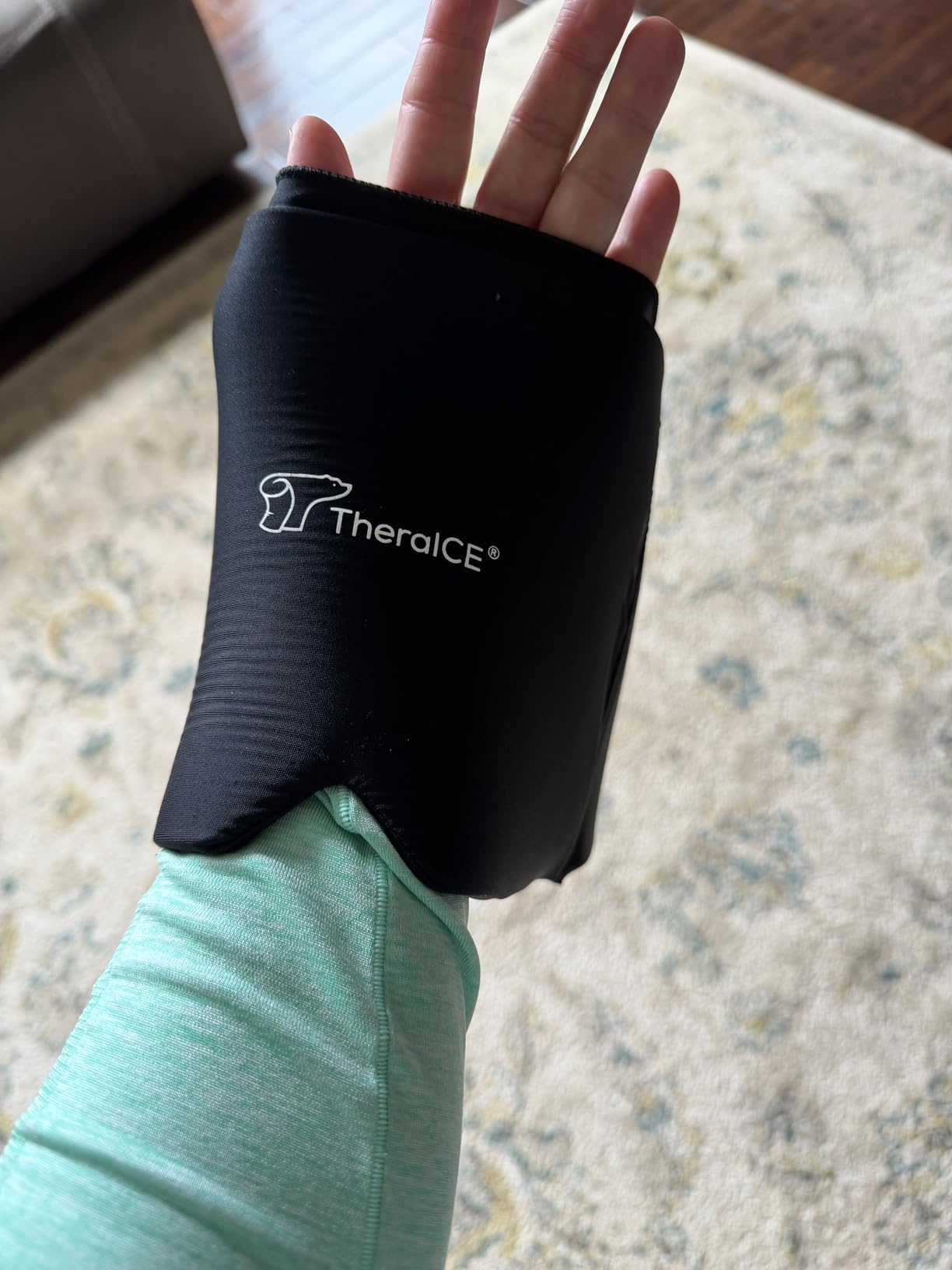 TheraICE Migraine Relief Cap, Headache Hat Ice Pack Mask, Cooling Head Wrap customer photo 1
