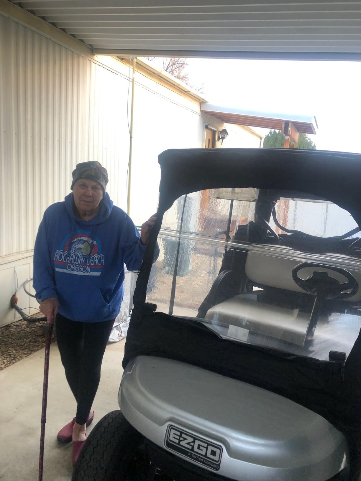 10L0L Golf Cart Enclosure for 2 Passenger EZGO TXT & RXV, 59