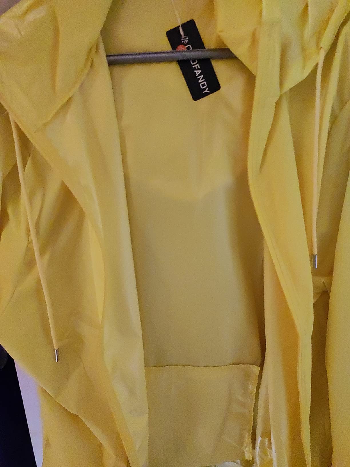 COOFANDY Men's Light Rain Jacket Packable Waterproof Raincoat Windbreaker customer photo 1