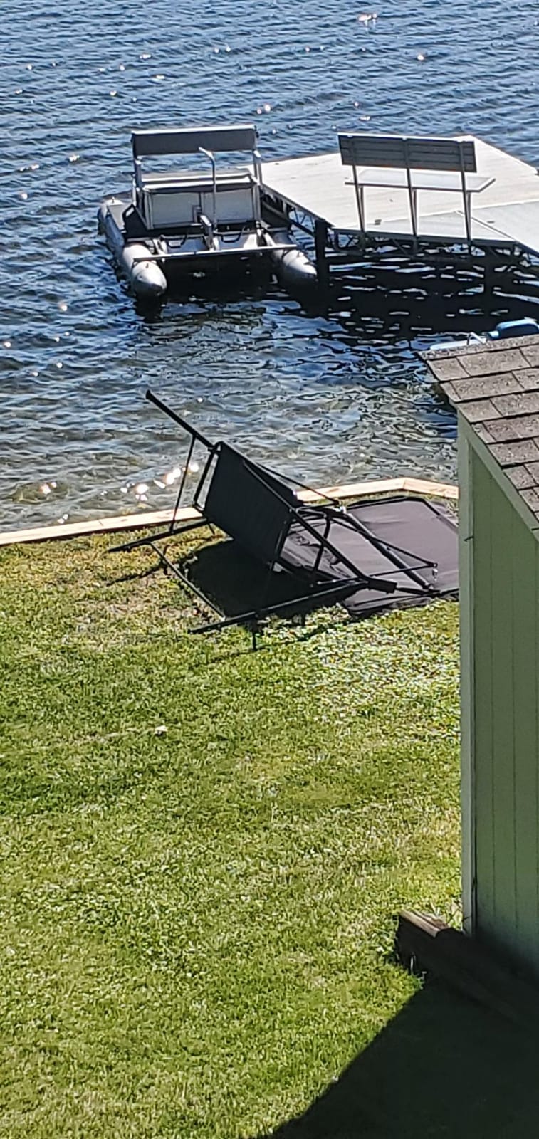 Esright 3-Seat Outdoor Porch Swing Chair with Adjustable Canopy, Balck customer photo 2