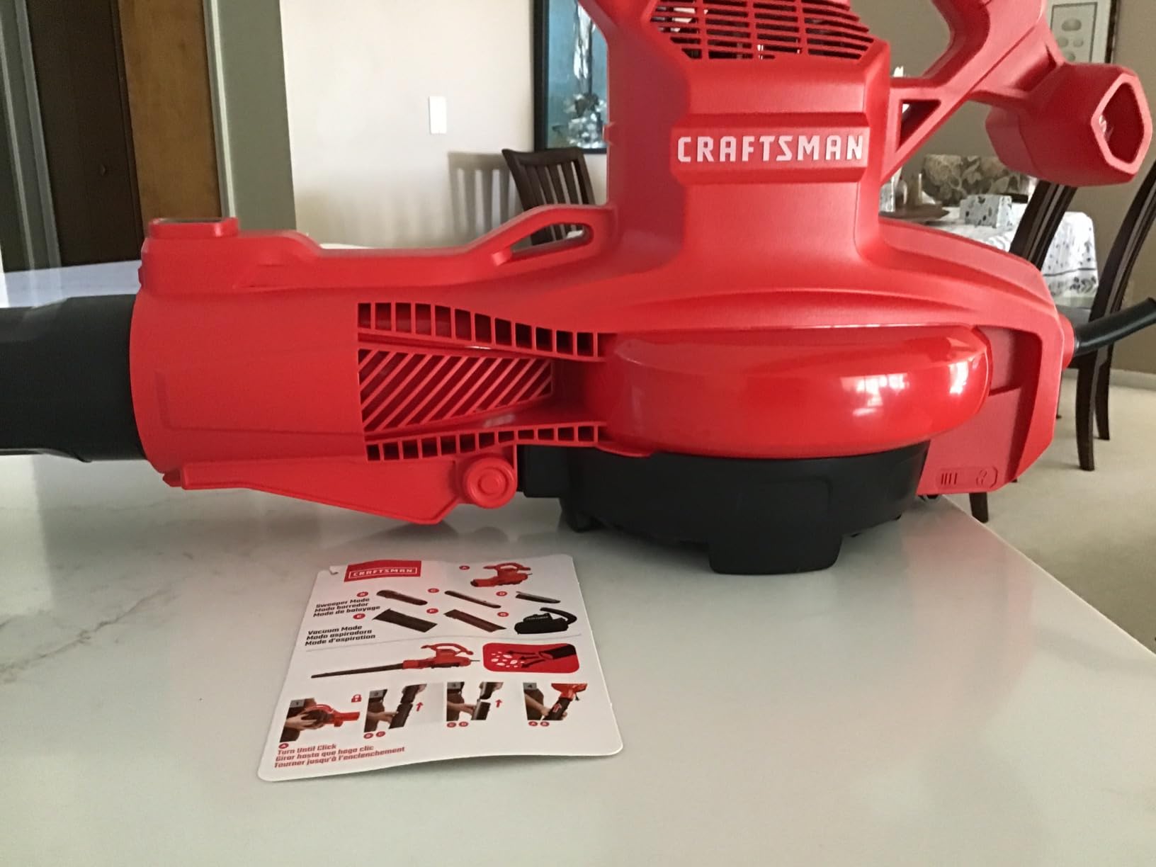 CRAFTSMAN 3-in-1 Leaf Blower, Vacuum and Mulcher, Backpack Blower Up to 260 MPH, 12 Amp, Corded Electric Leaf Collector (CMEBL7000) customer photo 2