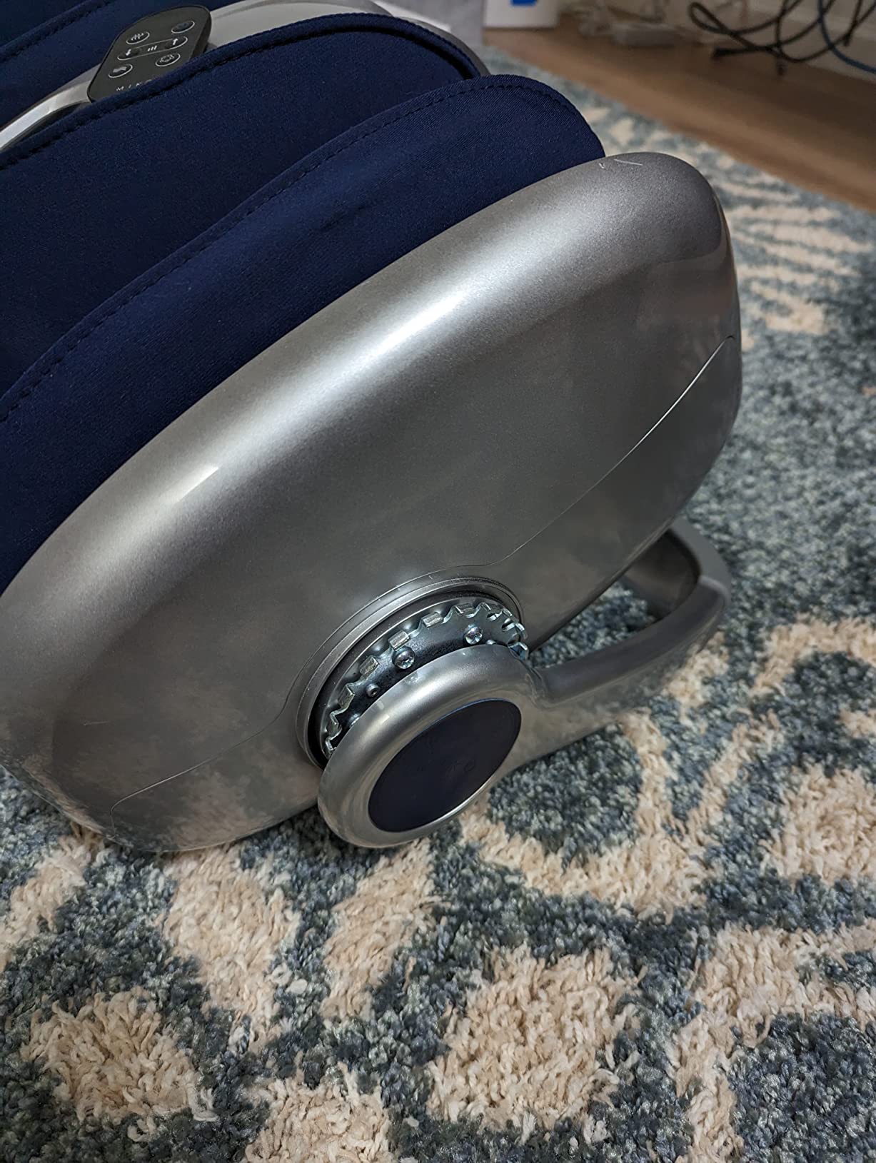 MIKO Shiatsu Foot, Leg and Calf Massager with Heat | Deep kneading, rolling, air compression, adjustable bar, 5 pressure levels & 3 modes; for plantar fasciitis; fits size 15 customer photo 2