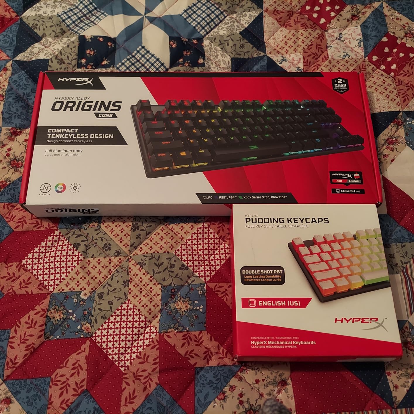 HyperX Alloy Origins Core - Tenkeyless Mechanical Gaming Keyboard, Software Controlled Light & Macro Customization, Compact Form Factor, RGB LED Backlit, Tactile HyperX Aqua Switch,Black customer photo 2