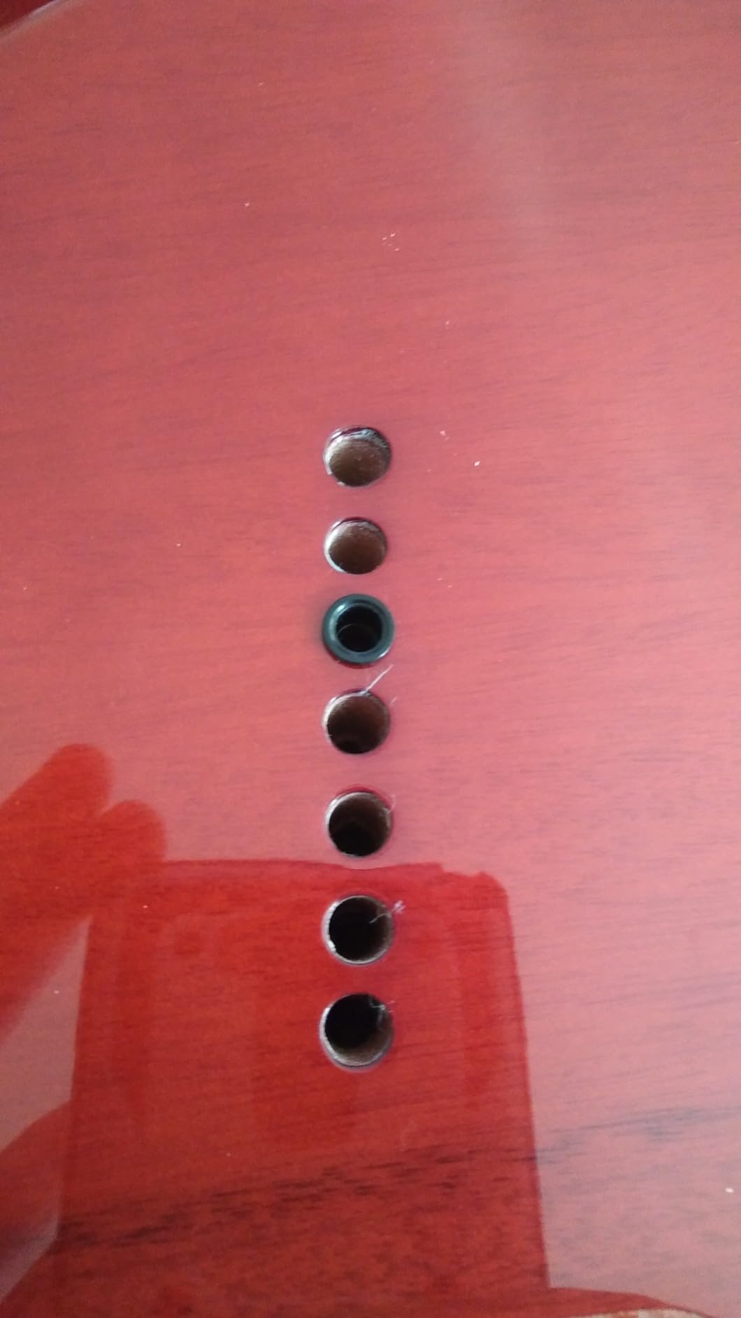 TARIO 7 String Electric Guitar Bolt_On Maple Neck Poplar Wood Body (Burl poplar top body) customer photo 1