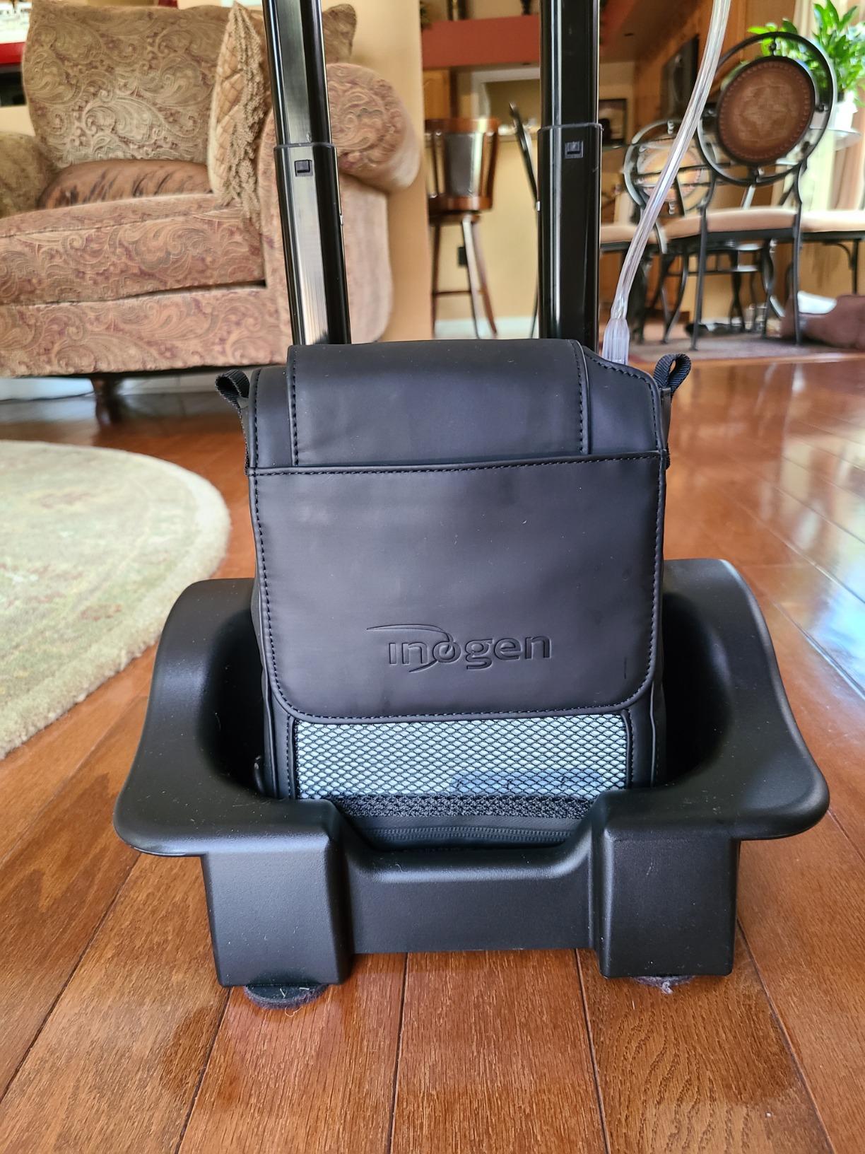 Inogen Cart – for the One G3, One G5 Rove 6 - Collapsible Carrying Cart - Oxygen Accessory - Weighs 3.25 lb. - 41 in X 17.68 in. customer photo 1