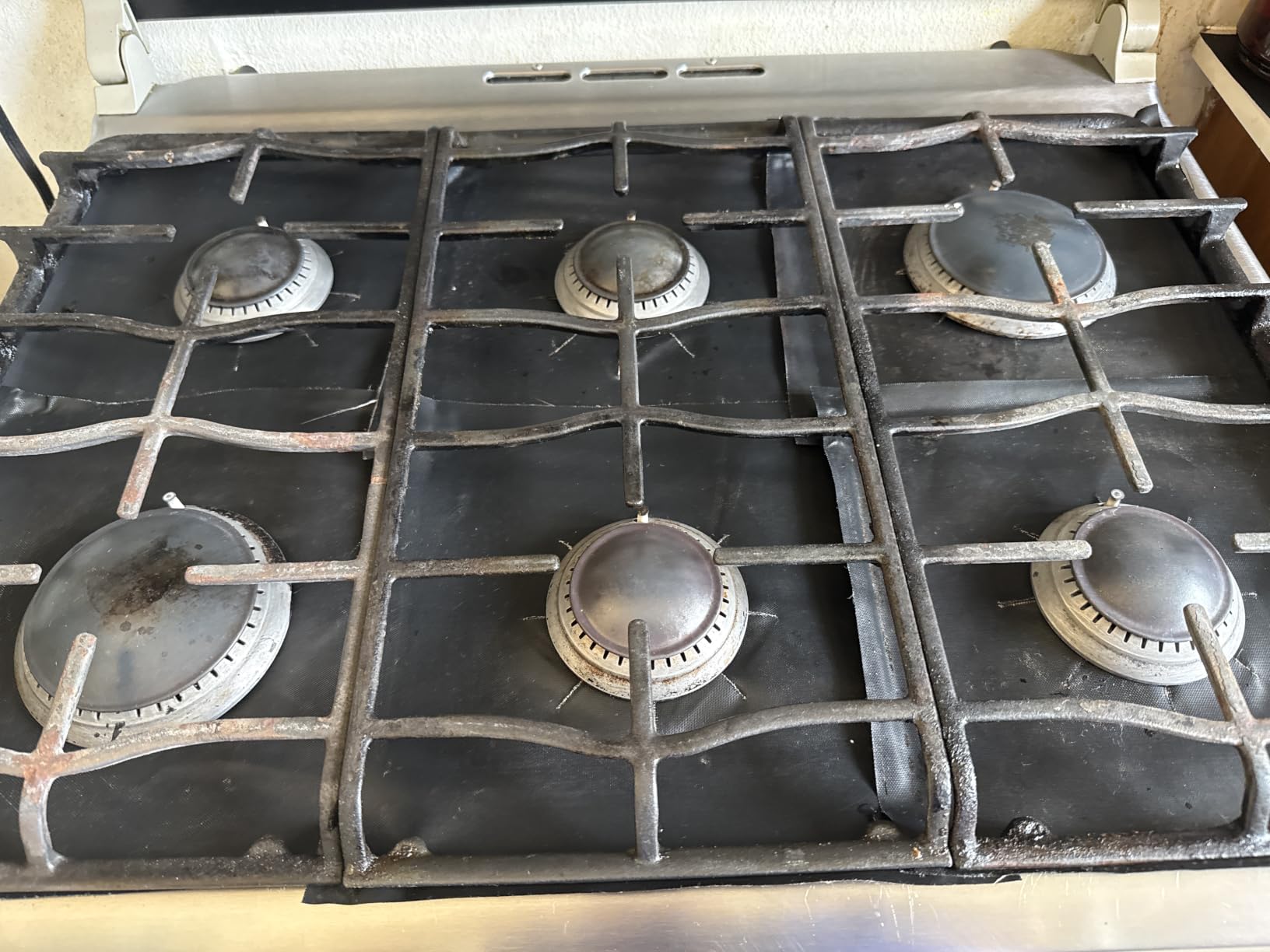 10 Pack Stove Burner Covers - Double Thickness Reusable Non-Stick Heat-Resistant Gas Range Protectors for Kitchen, Easy to Clean (Black) customer photo 1