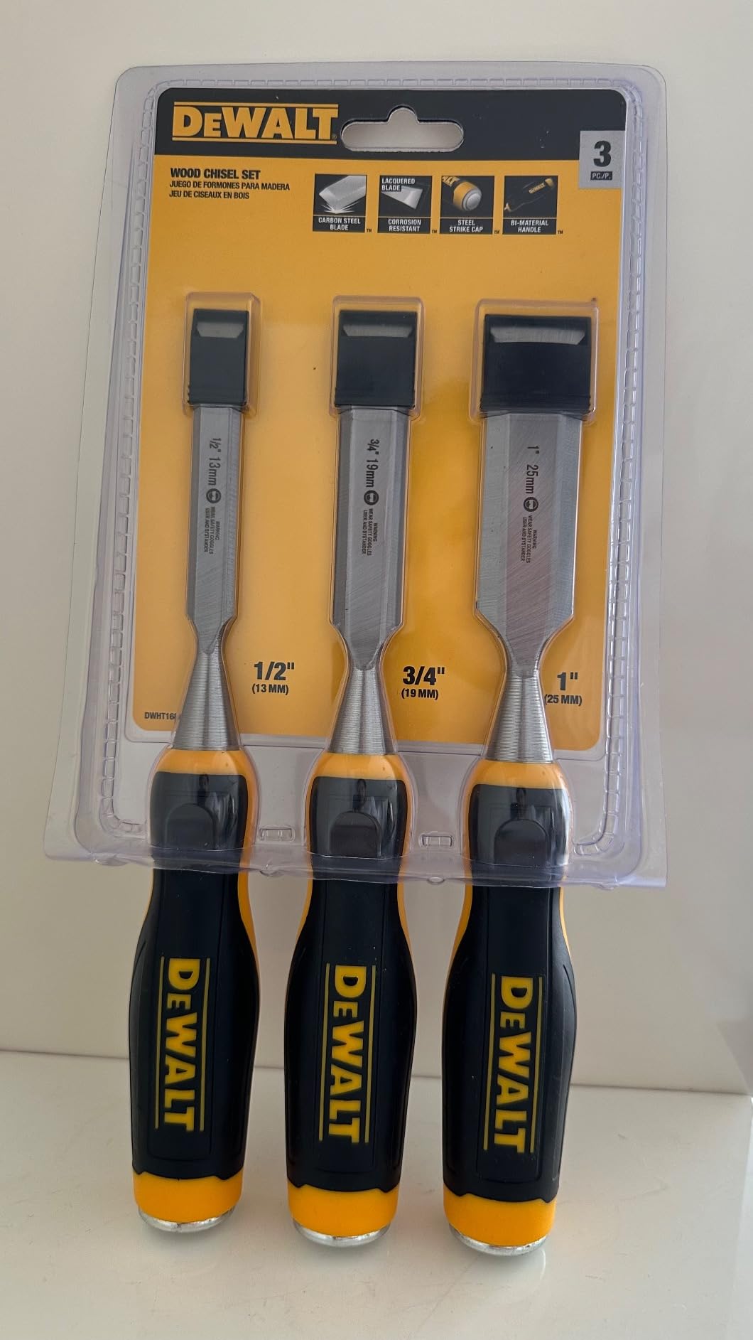 DEWALT Wood Chisel Set (3-Piece) DWHT16862 customer photo 1