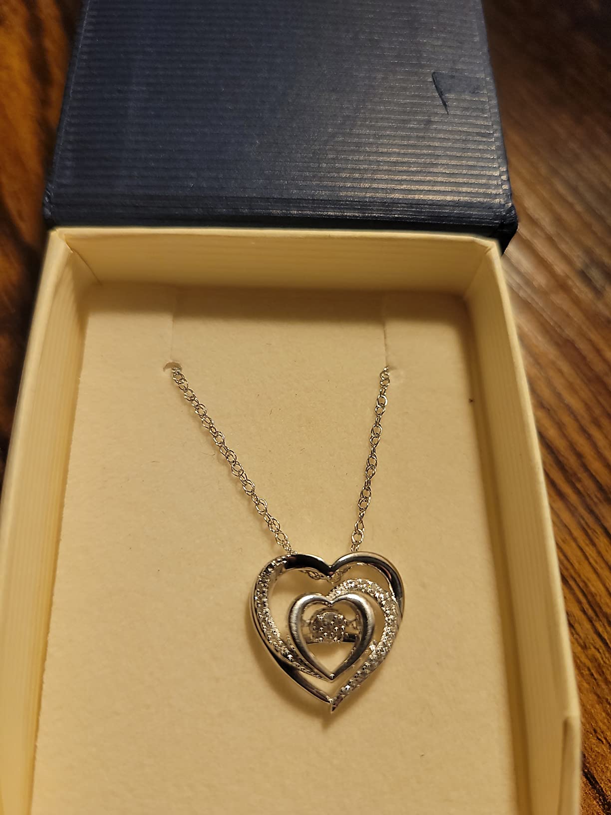 MAX + STONE Dancing Diamond Necklace for Women | Sterling Silver Pendant With 18 Inch Chain | Real Diamond Jewelry customer photo 1