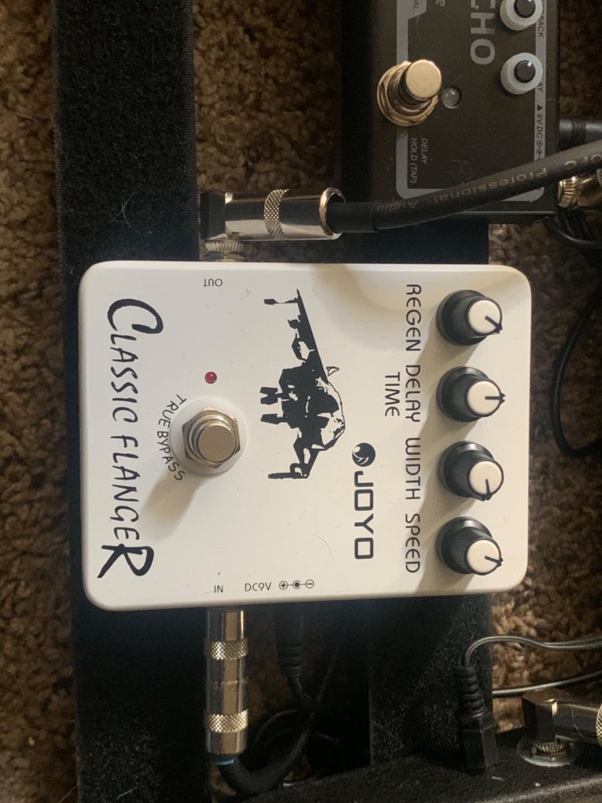 JOYO Classic Flanger Guitar Pedal, BBD Circuit with Metallic Flange & Chorus-Vibrato Tones for Electric Guitar, True Bypass (JF-07) customer photo 1
