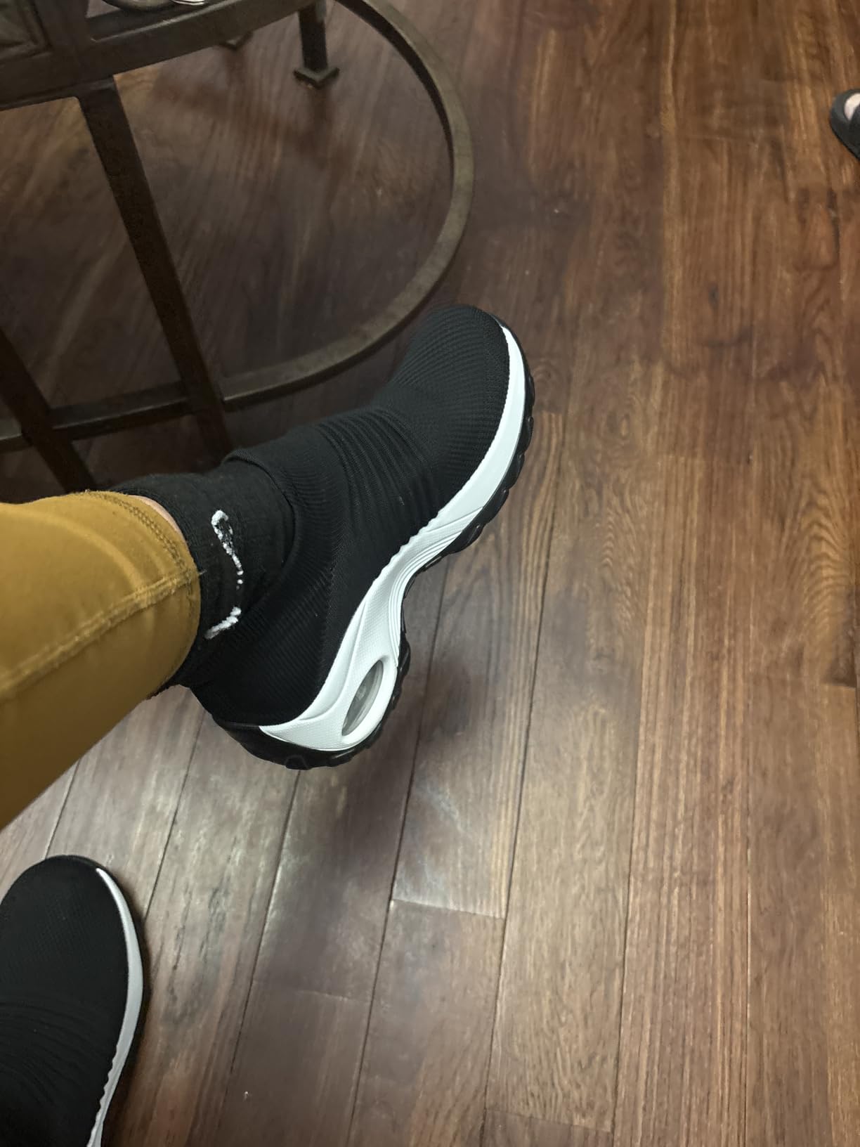 Slow Man Women's Walking Shoes Sock Sneakers - Mesh Slip On Air Cushion Lady Girls Modern Jazz Dance Easy Shoes Platform Loafers customer photo 1