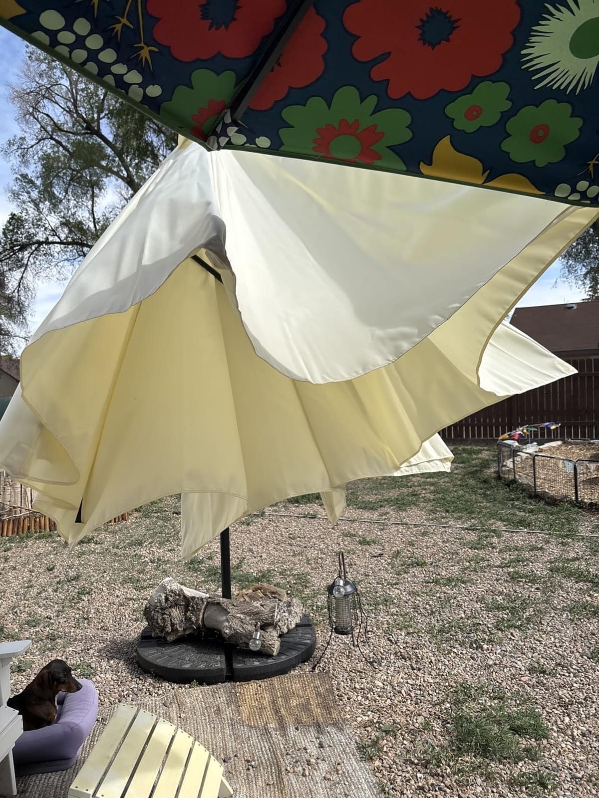 Best Choice Products 10ft Offset Cantilever Hanging Market Patio Umbrella, 8 Sturdy Ribs, Easy Adjustment - Navy Blue customer photo 1