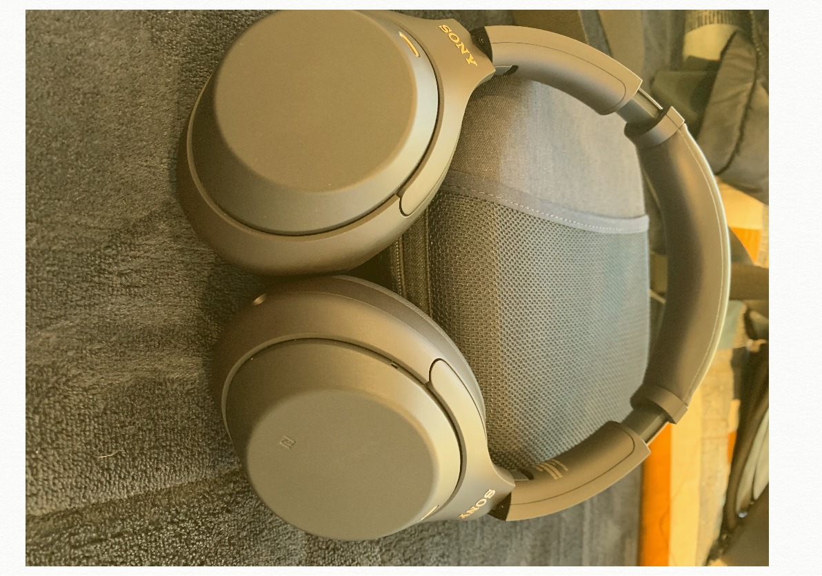 Sony WH-1000XM4 Wireless Noise Cancelling Headphones, Silver customer photo 2