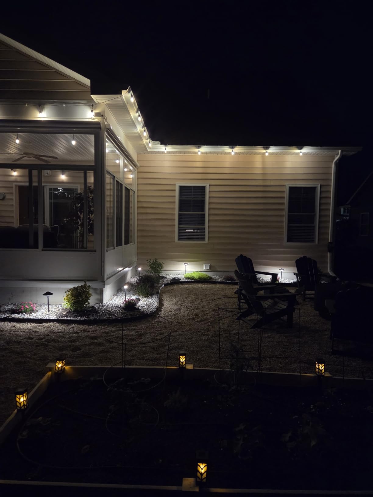 Svater Outdoor String Lights 105 FT Outside Waterproof Commercial Grade ETL | Patio Lighting with Shatterproof E26 S14 LED Dimmable Edison Bulbs, Hanging Strand for Bistro Cafe Backyard Warm White customer photo 1