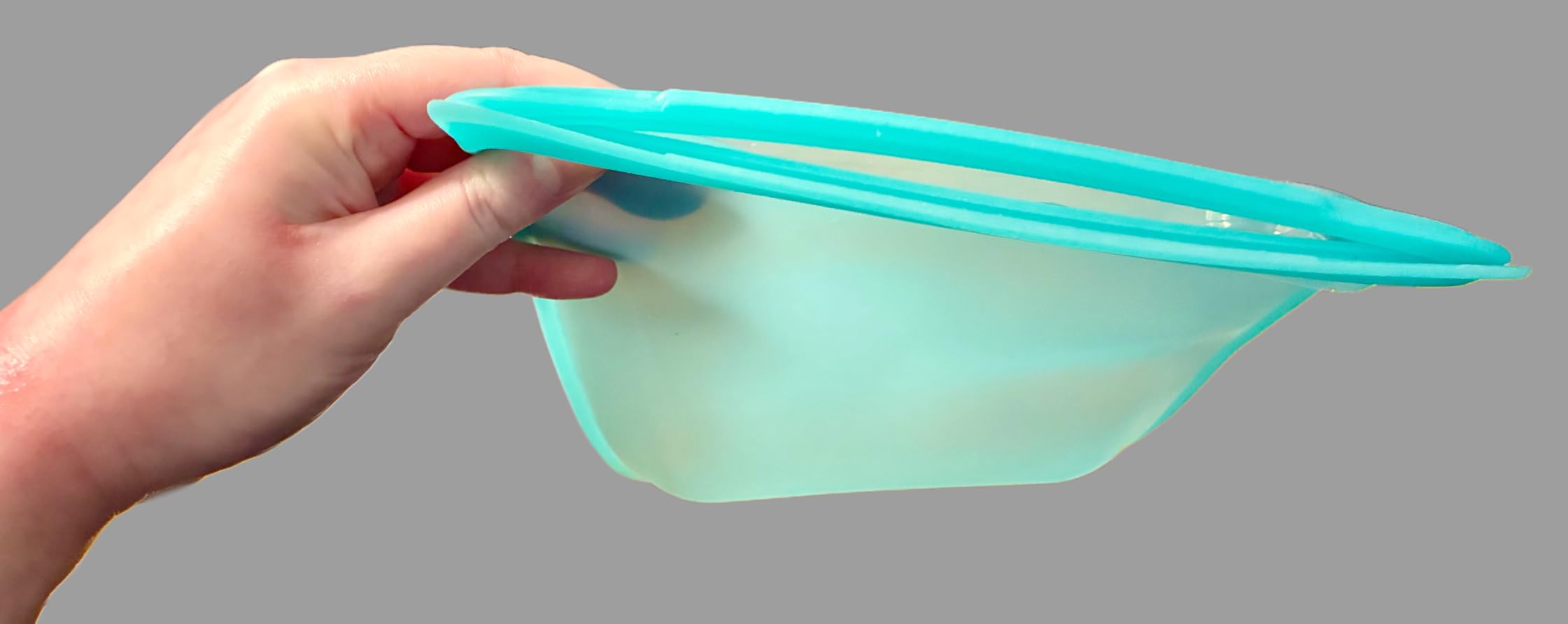Stasher Premium Reusable Silicone Food Storage Bags, 4-Pack, Clear customer photo 2