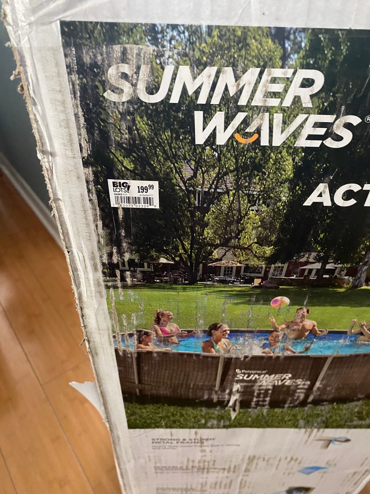 Summer Waves 14ft x 36in Wicker Metal Frame Pool Set customer photo 2