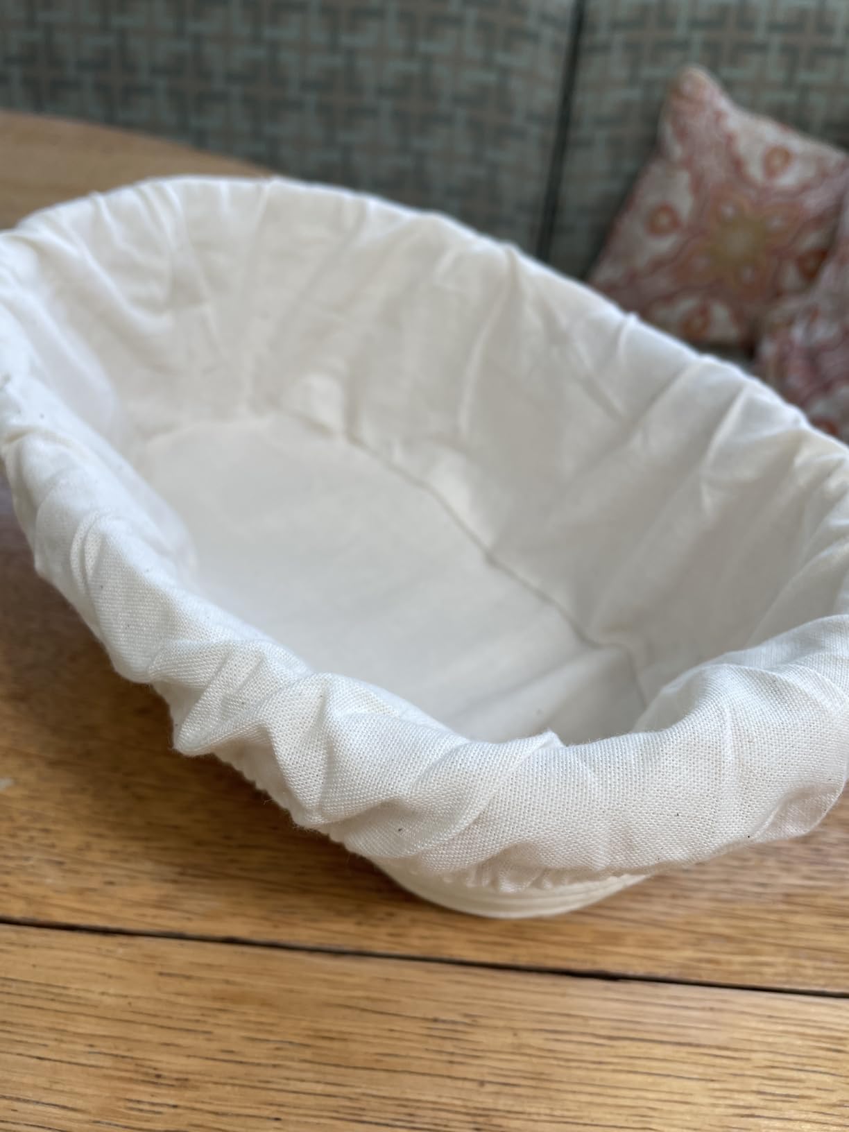 Boao 6 Pcs Bread Banneton Proofing Basket Liner Cloth Cover, Oval, 10