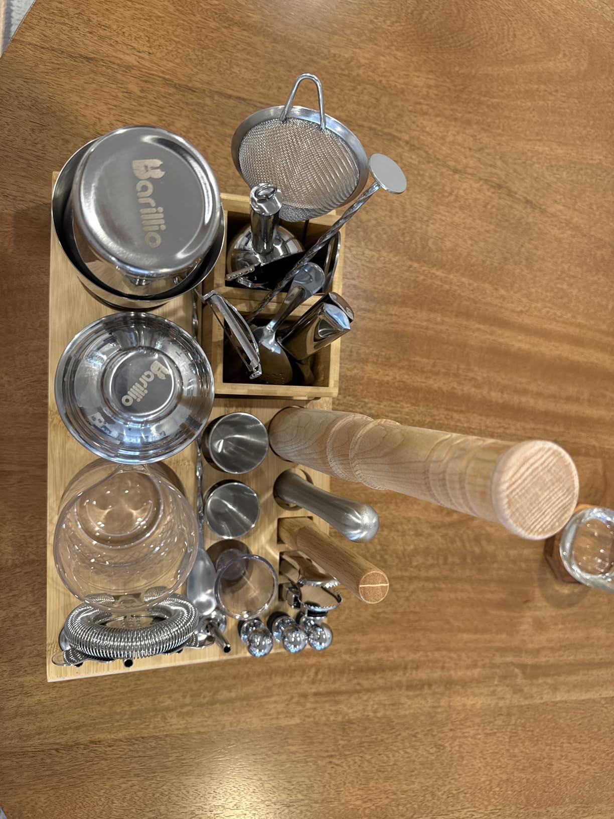Barillio Bar Tool Set Pro Edition - Stainless-Steel Cocktail Shaker Set - Mixology Bartender Kit w/Boston Shaker, Drink Mixer & Muddler for Cocktails - Home Bar Accessories - 32-Pc Bar kit customer photo 1