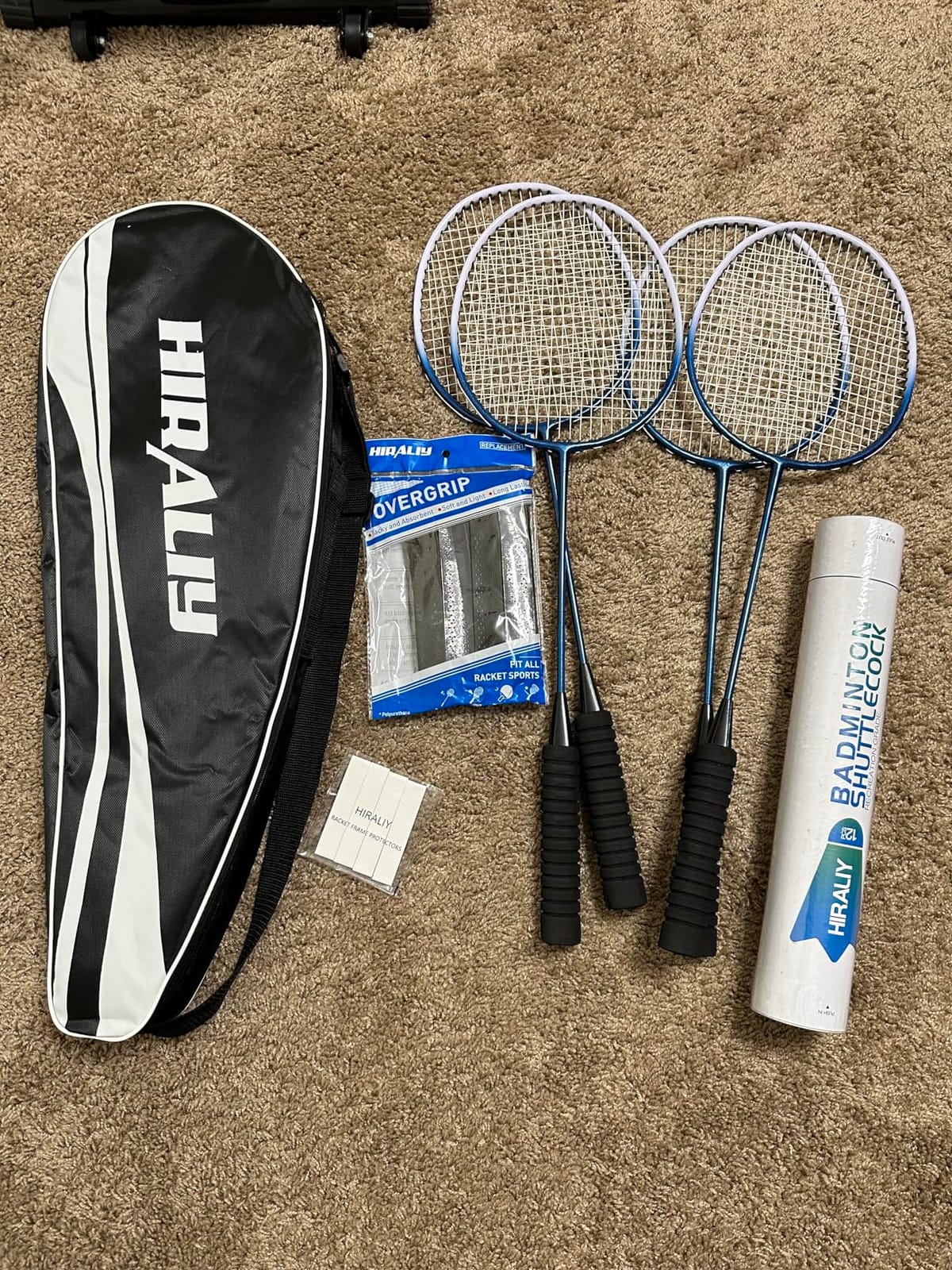 HIRALIY Badminton Rackets Includ 2/4 Rackets, 6/12 Birdies, 1 Carrying Bag customer photo 1